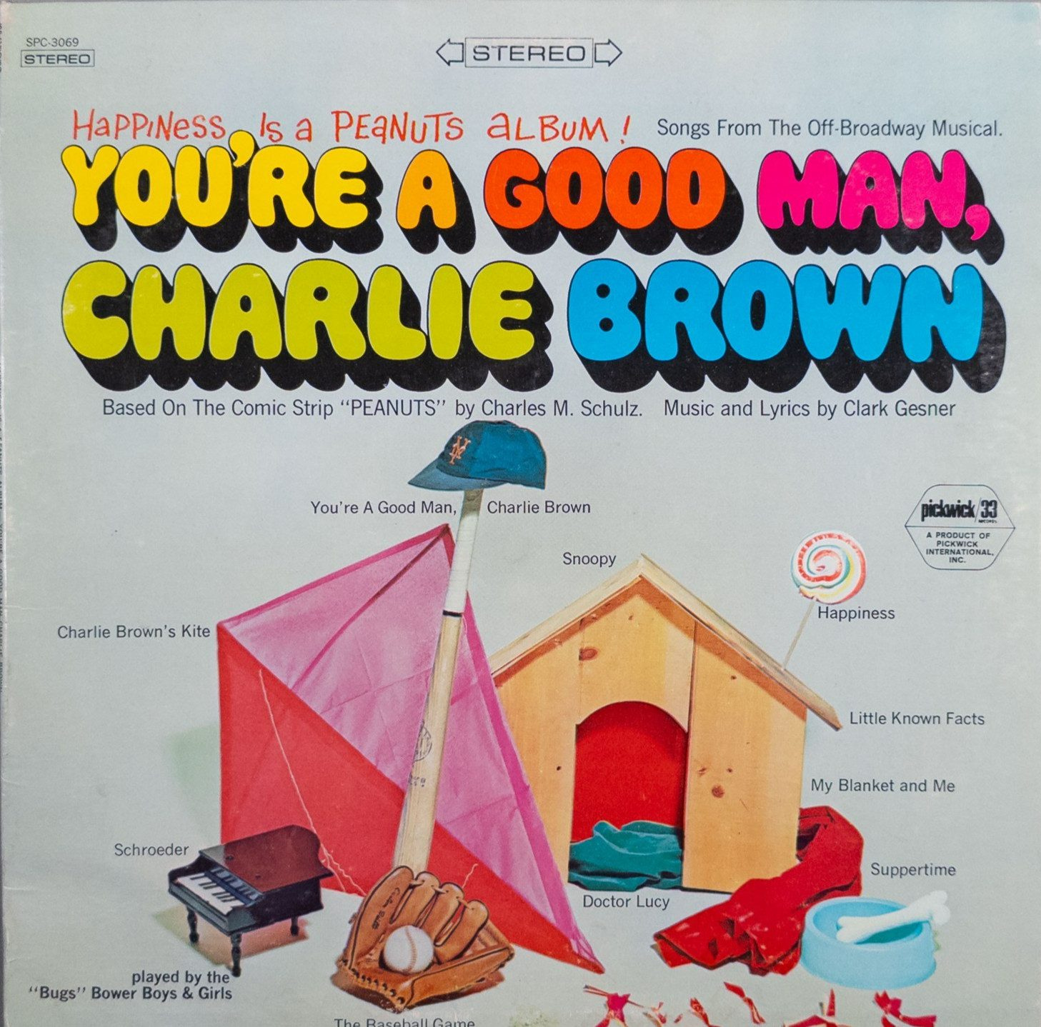 Happiness Is A Peanuts Album! You're A Good Man, Charlie Brown 1972 LP SPC 3069