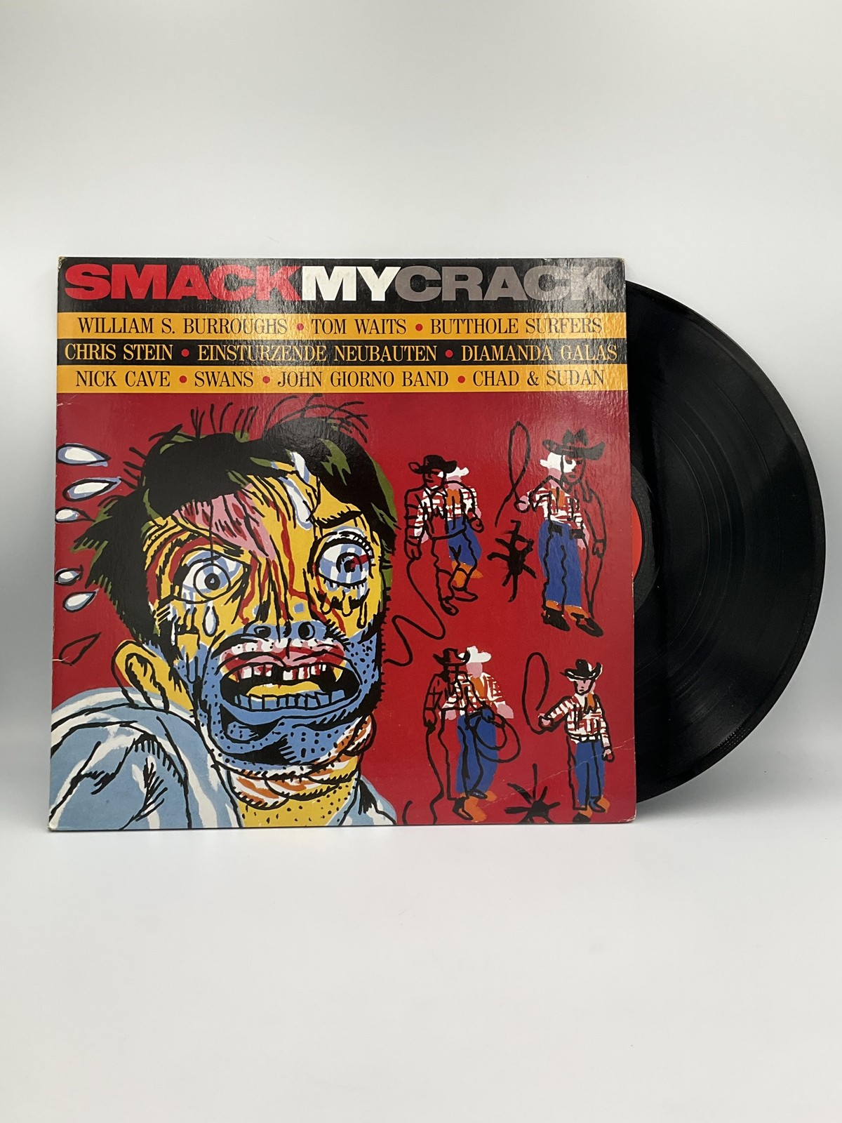 Vintage Smack My Crack 12" Black Vinyl LP Giorno Poetry Systems 1987 Compilation