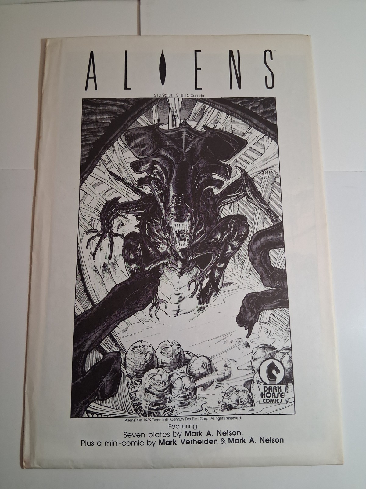 ALIENS PORTFOLIO 7 piatti/stampe più mini fumetto - Dark Horse Comics 1989 sigillato