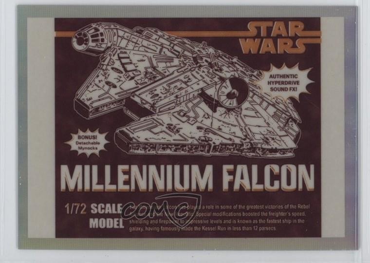 Modellino Topps Chrome Star Wars Galaxy 2021 vintage Millennium Falcon scala 1u5y