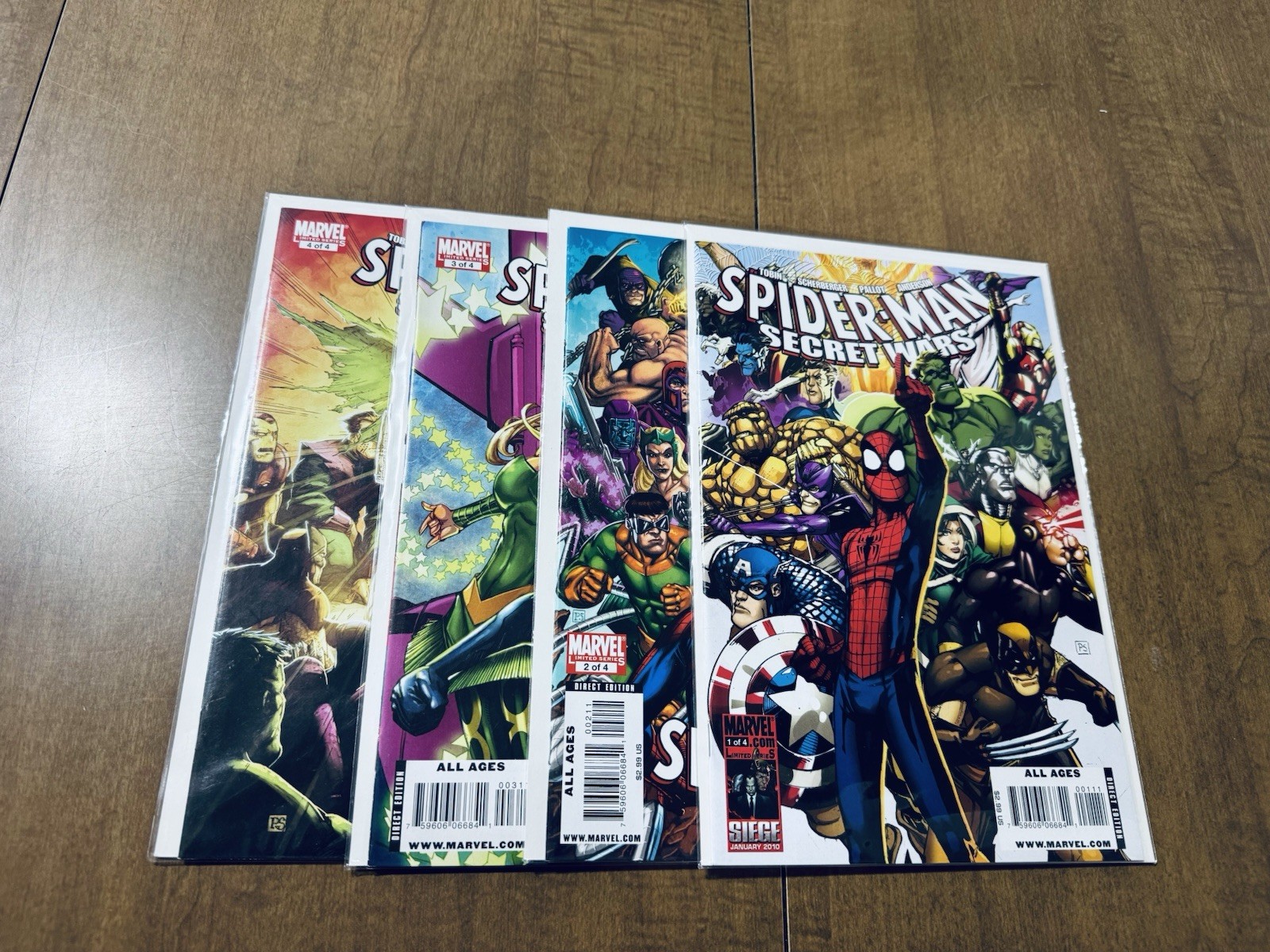 Marvel: Spider-Man e le Guerre Segrete Vol. 1 (2009) #1-4 set completo quasi nuovo