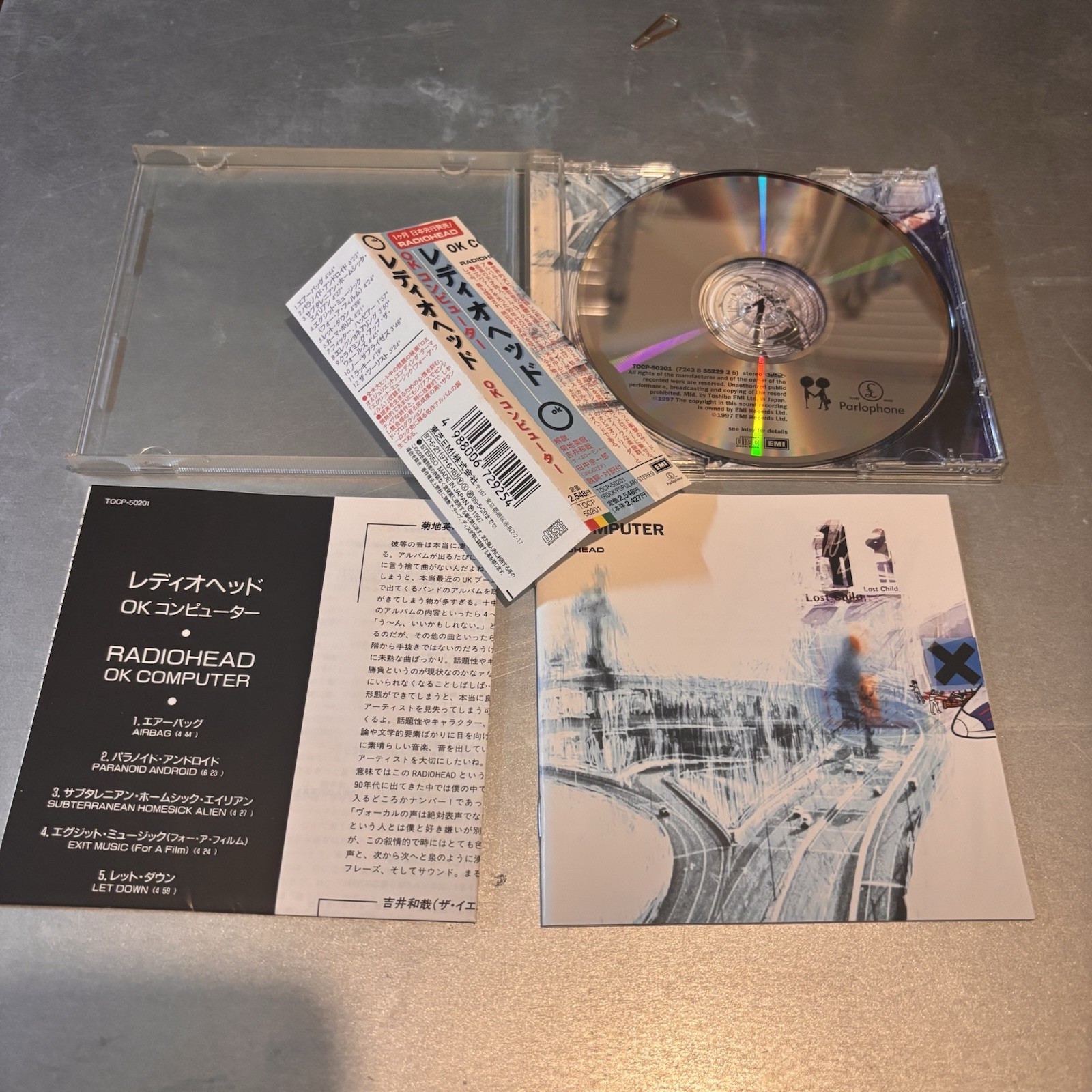 Radiohead OK Computer Japan CD OBI TOCP-50201 1997 Original Press