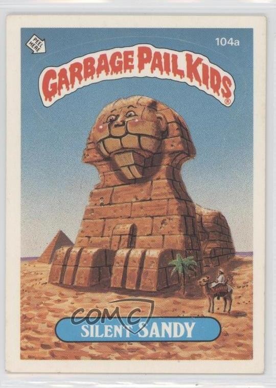 Topps Garbage Pail Kids 1986 serie 3 Silent Sandy (due stelle posteriori) #104a 1b8