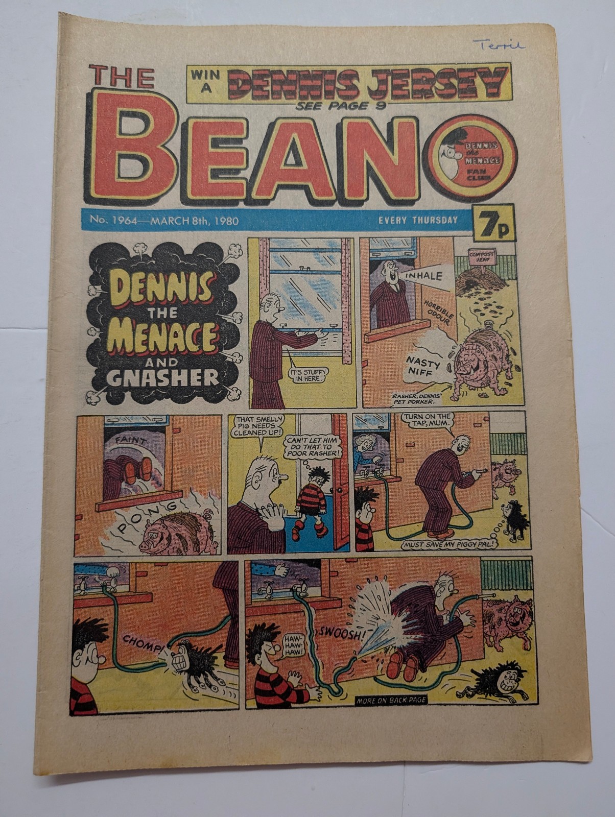 Beano Comic No 1964, March 8th 1980.
