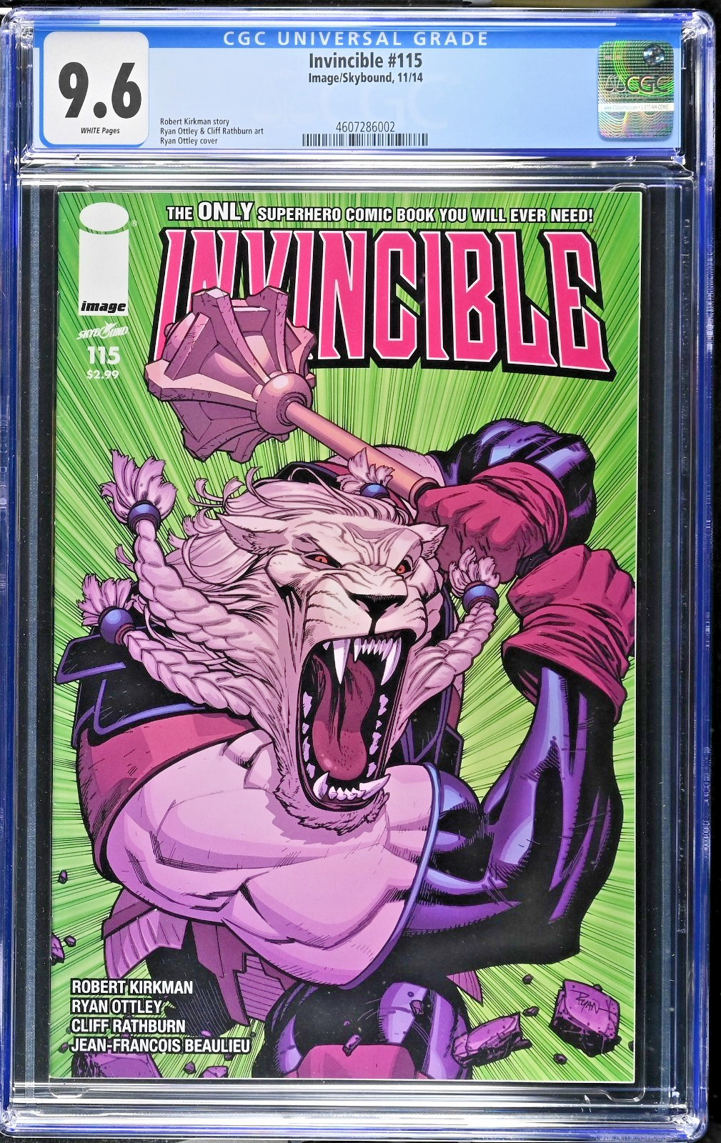 Invincible #115 CGC 9.6 First Battle Beast Cover 1st Print Image Comics