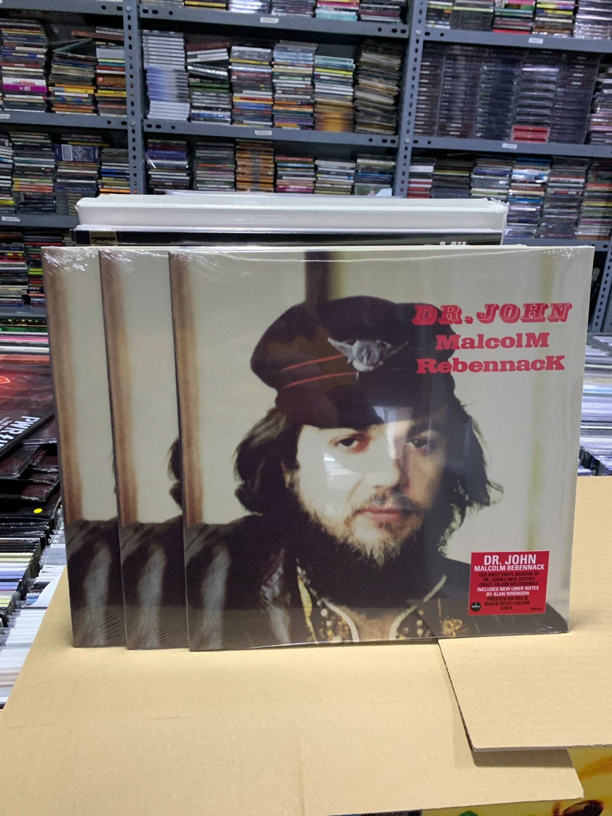Dr John LP Malcolm Rebennack Red & Black Split Colour Sealed 2020