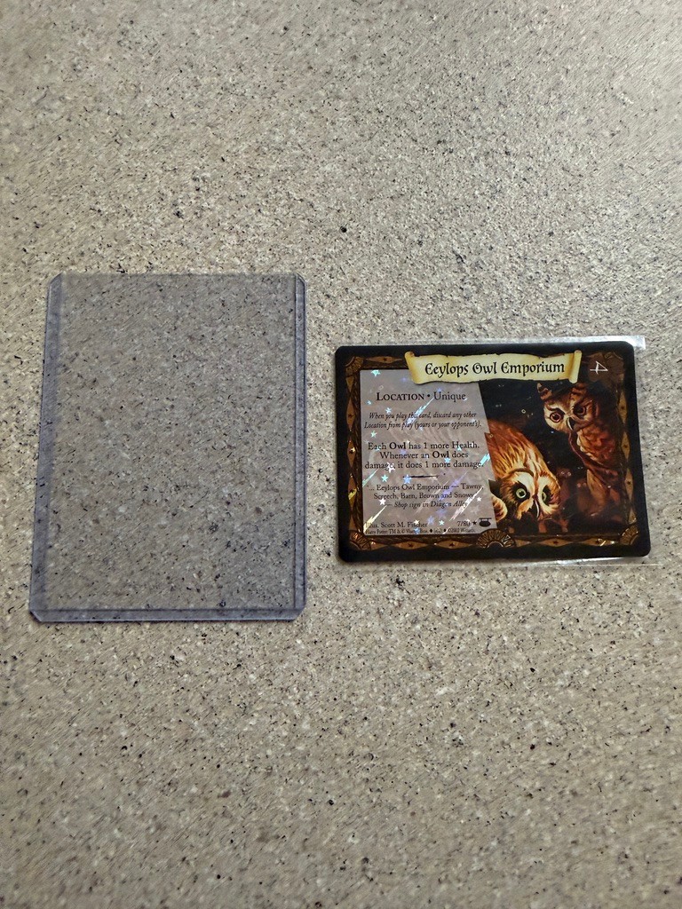 Harry Potter TCG 7/80 Eeylops Owl Emporium Diagon Alley Holo Foil LP