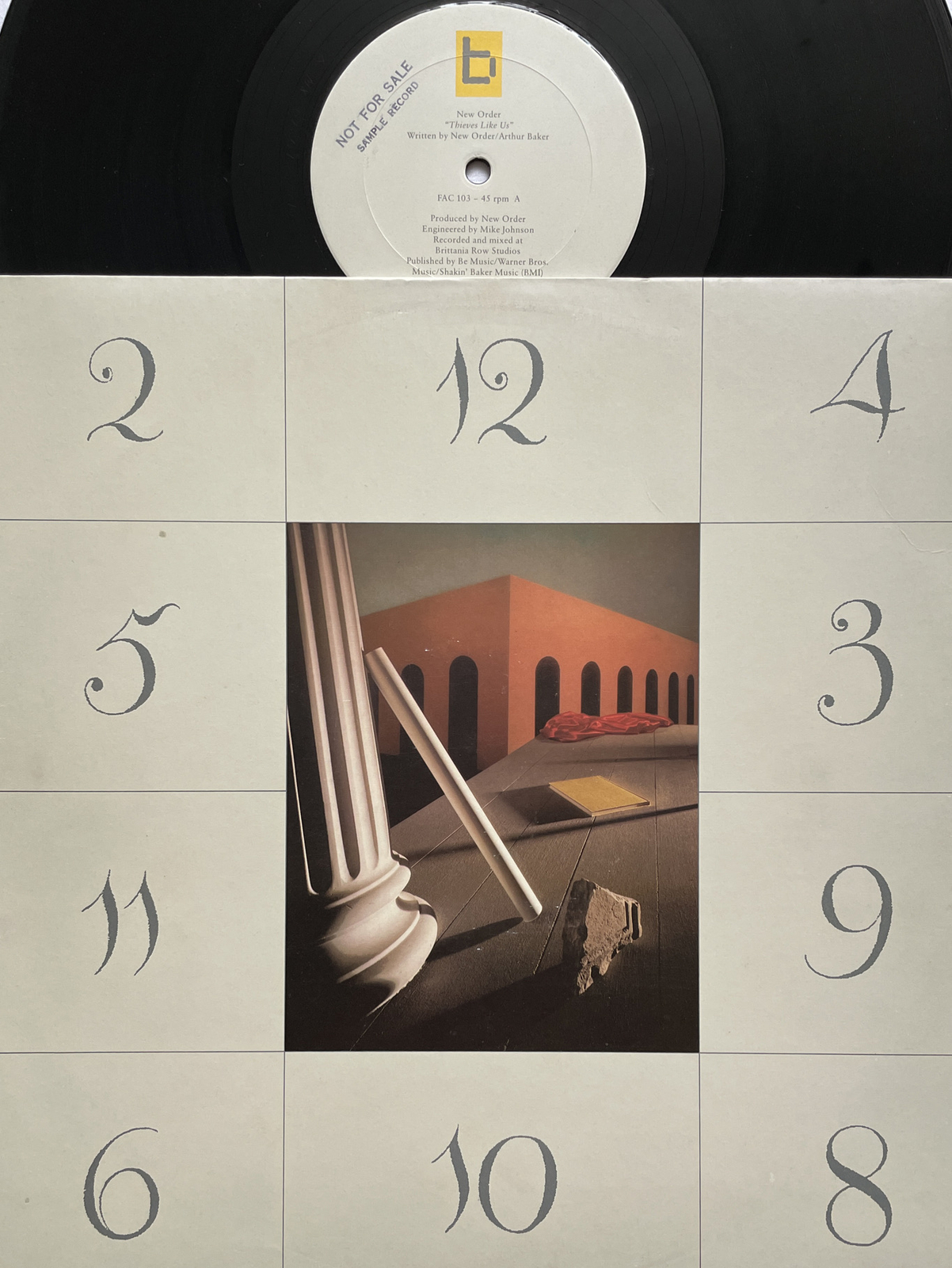 NEW ORDER -Thieves Like Us- Rare Original Australian 12” Promo (Vinyl Record)