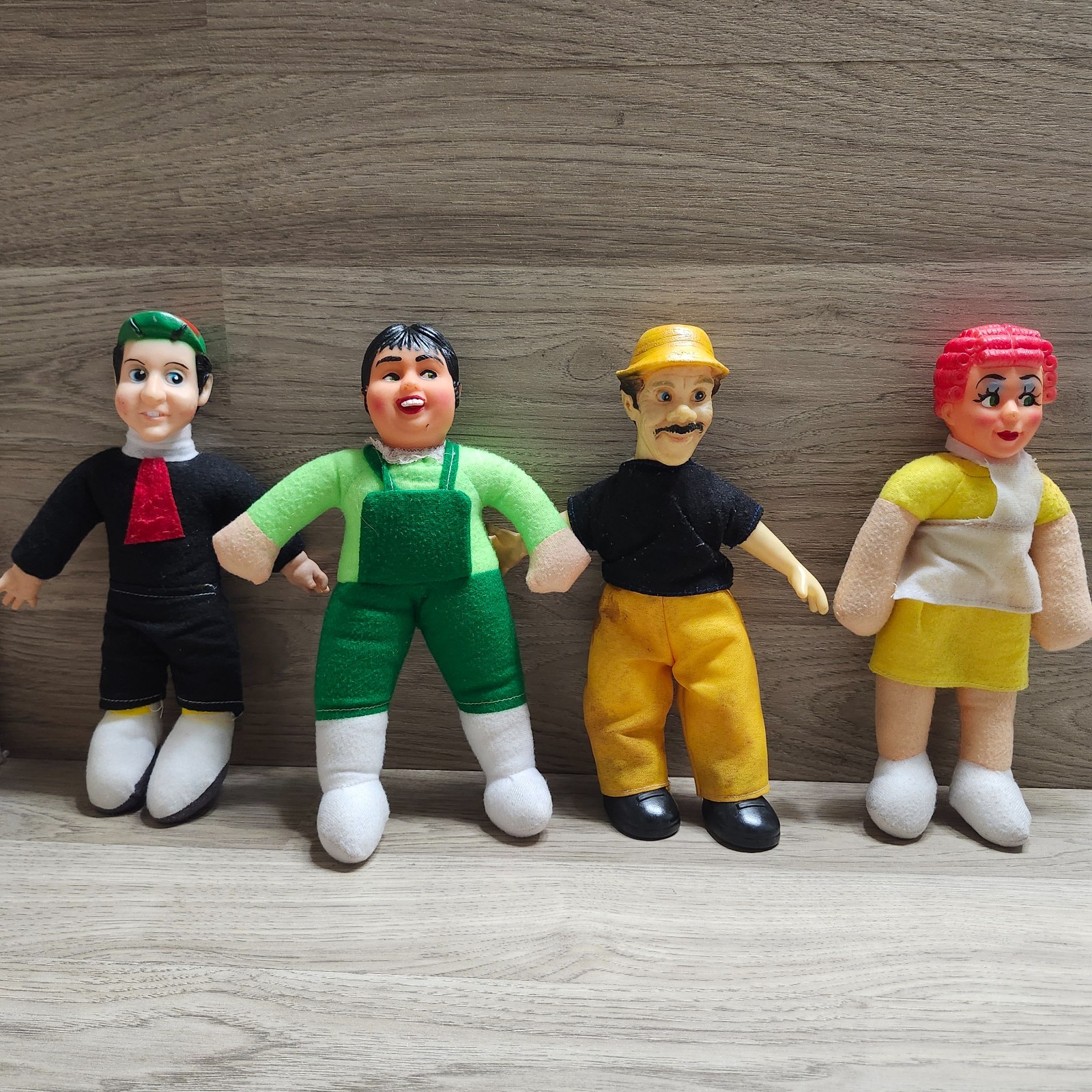 CHAVO DEL OCHO VECINDAD SET 4 FIGURINE BOOTLEG VINTAGE RARE MESSICANE