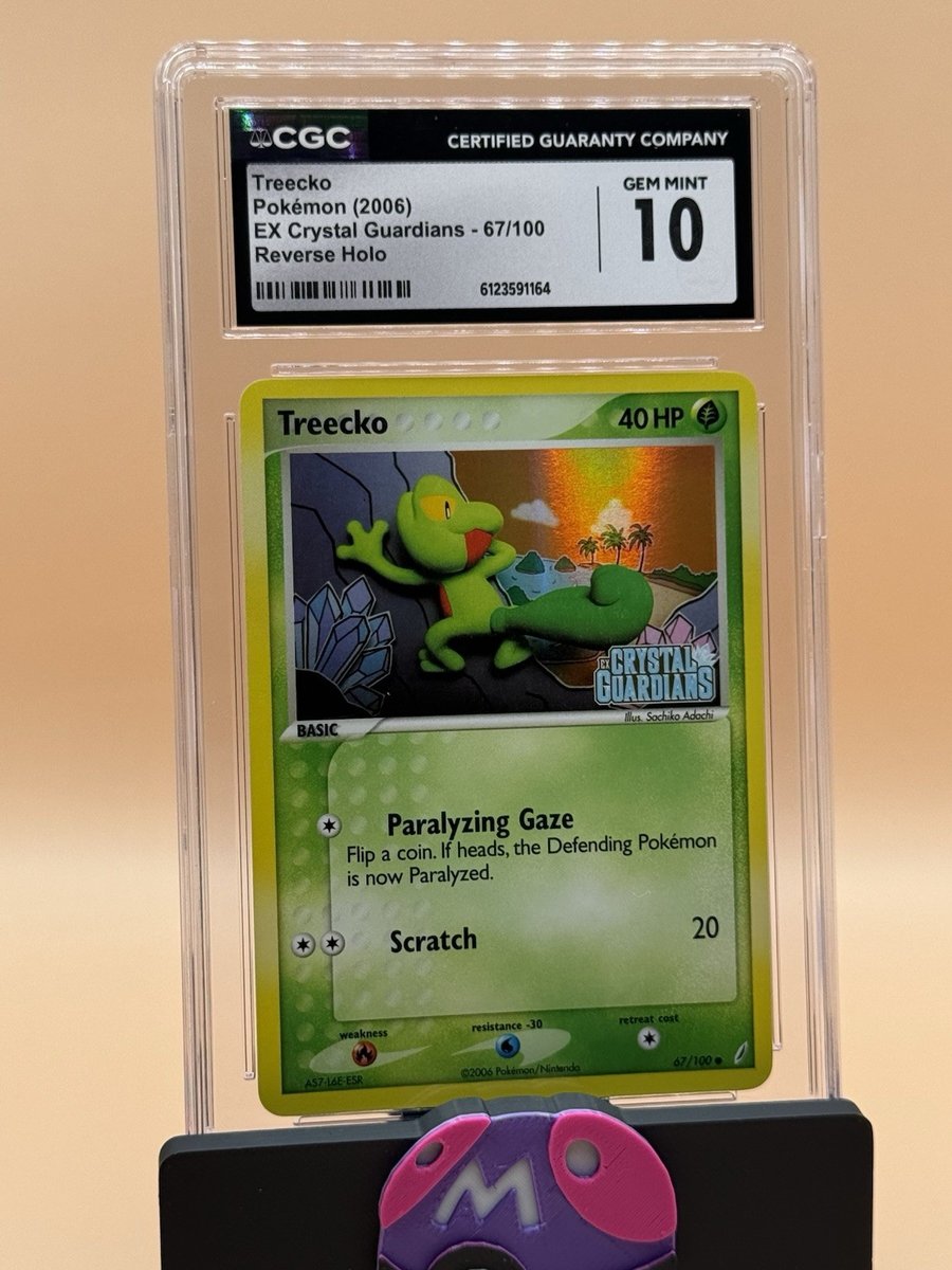 Treecko Ex Crystal Guardians Reverse Holo 67/100 CGC 10