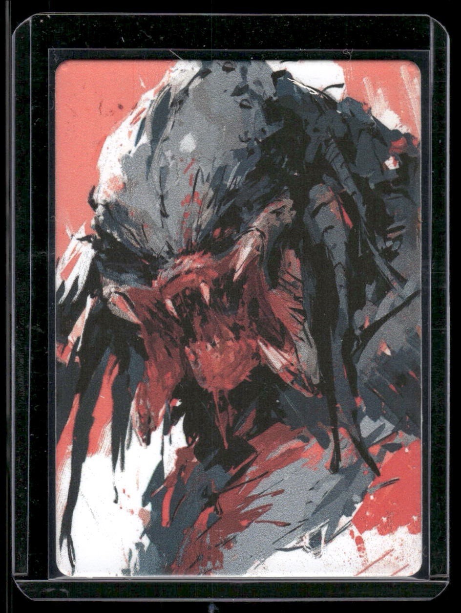 The Predator Art Card 1/1 PaintOholic Signed ONE OF A KIND W/Top Loader 🔥