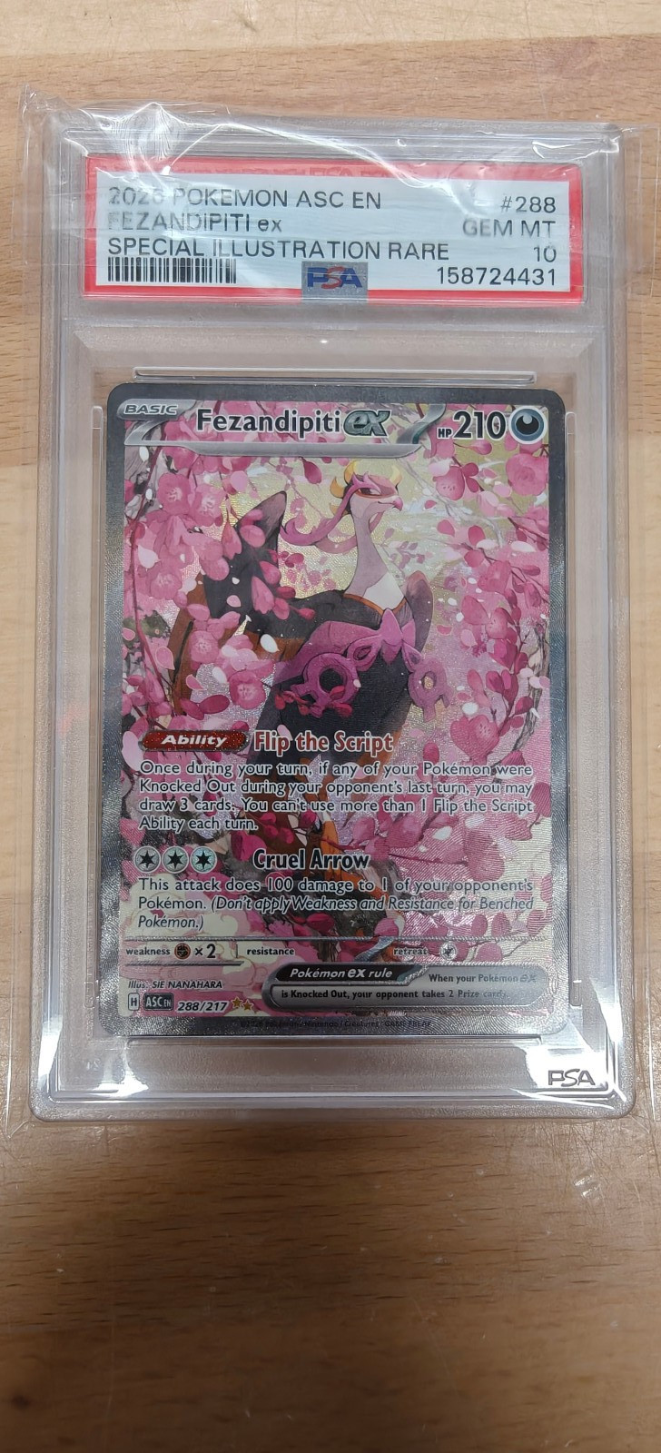 PSA 10 - Fezandipiti Ex 288 Illustrazione Speciale Rara - Pokemon Eroi Ascesi