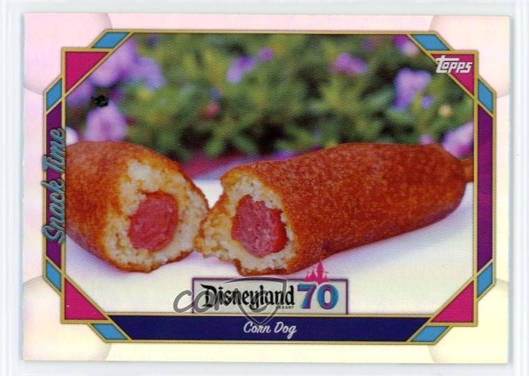 2025 Topps Disneyland 70th Anniversary Snack Time Rainbow Foil Corn Dog #114 9et