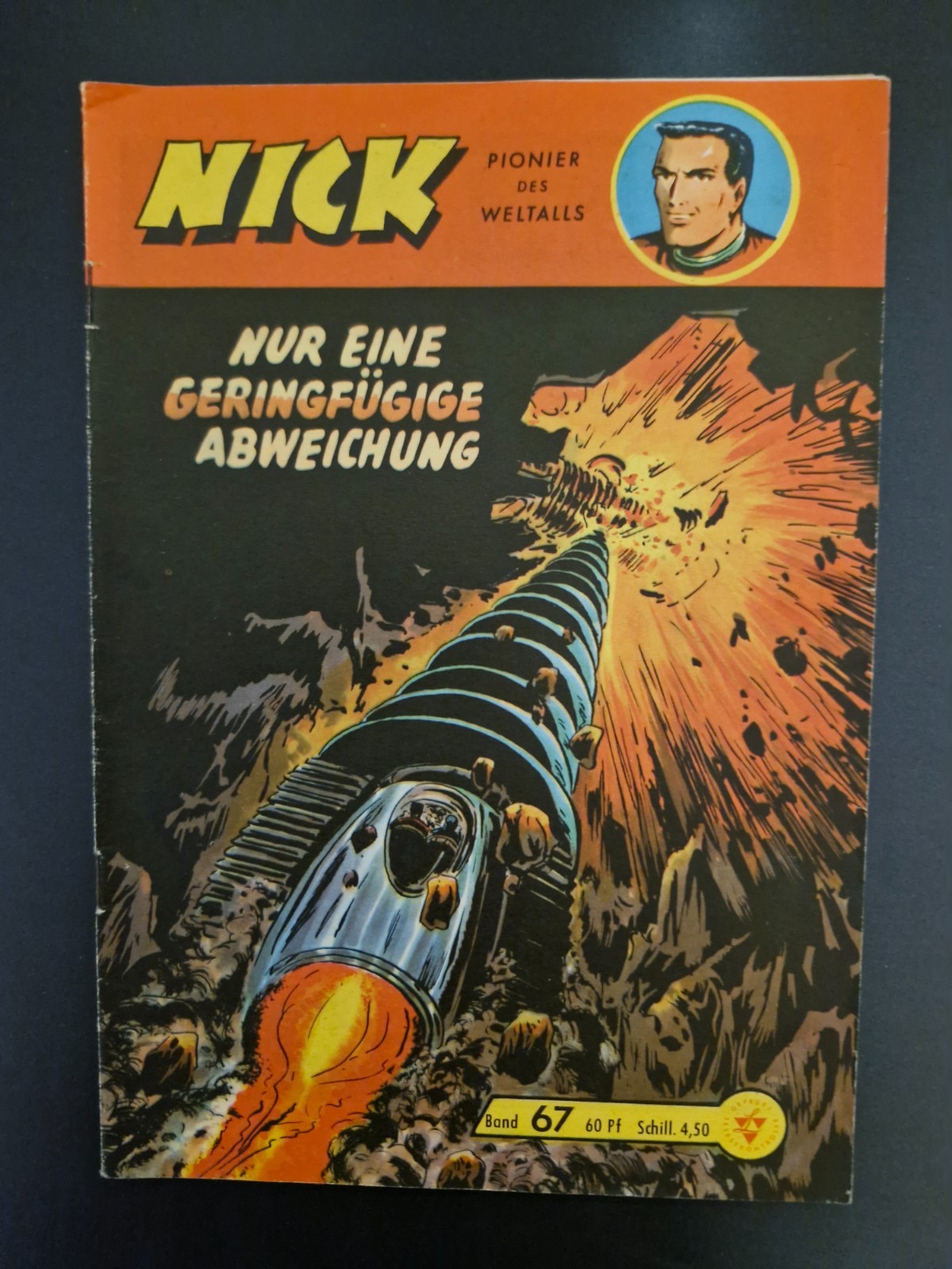 Nick fumetto n.67 (originale Lehning) Z1 con francobollo da collezione