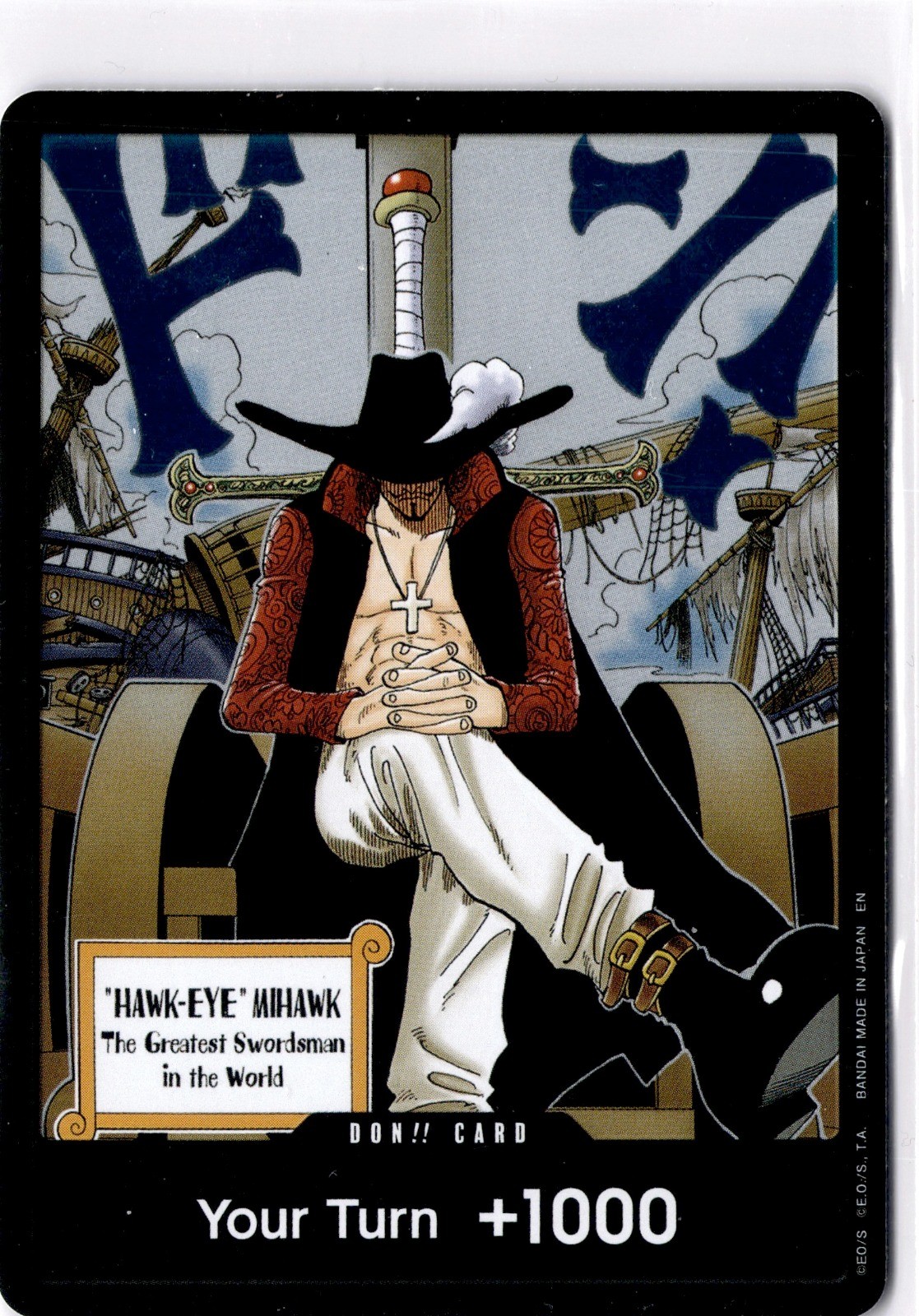 DON!! Carta (Dracule Mihawk) DON!! I sette del mare azzurro quasi nuovo