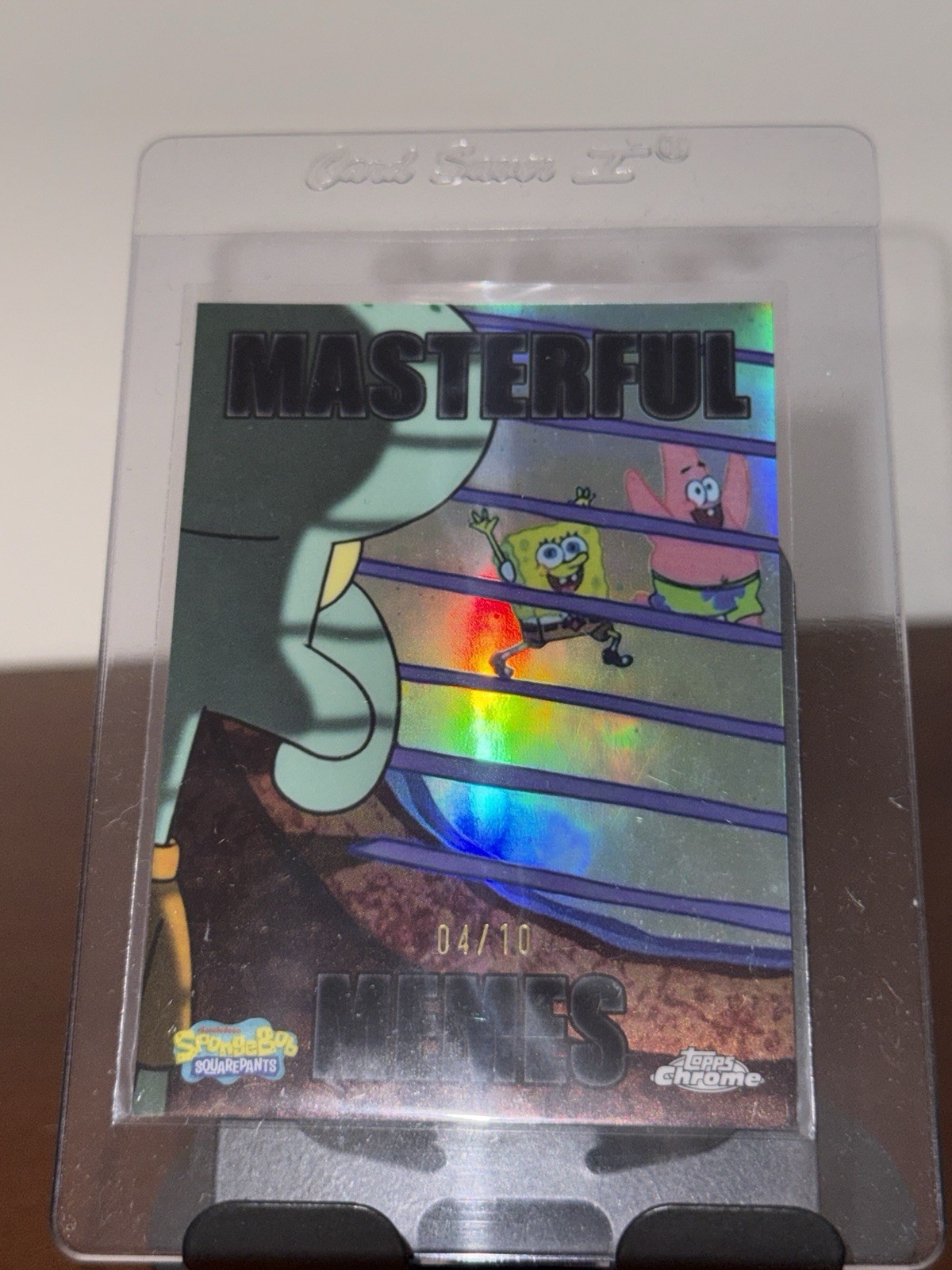 2025 Topps Chrome Spongebob #MM-9 Masterful Memes Nero /10