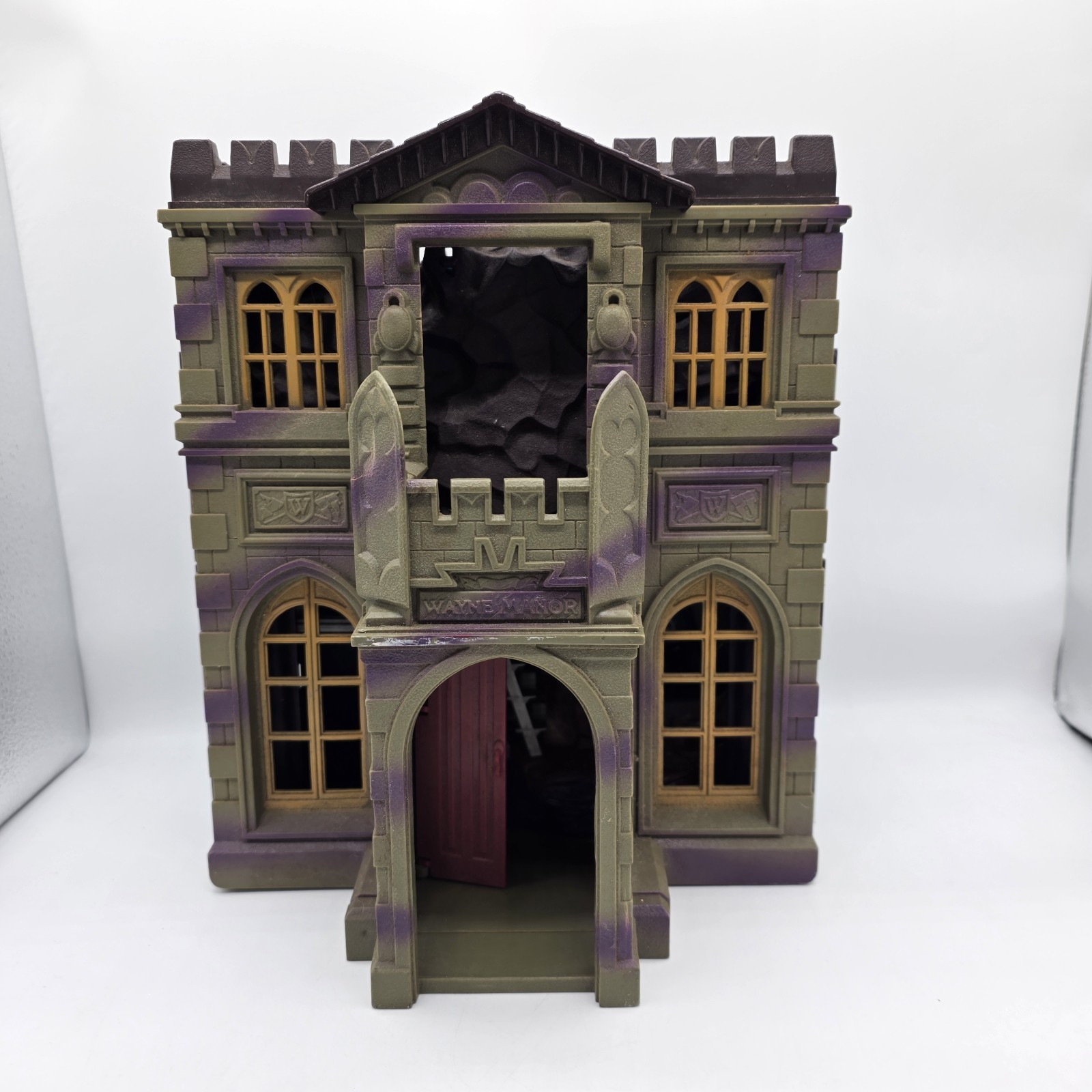 Kenner DC Comics 1991 Batman Returns Batcaverna Centro di Comando Wayne Manor LEGGI DES
