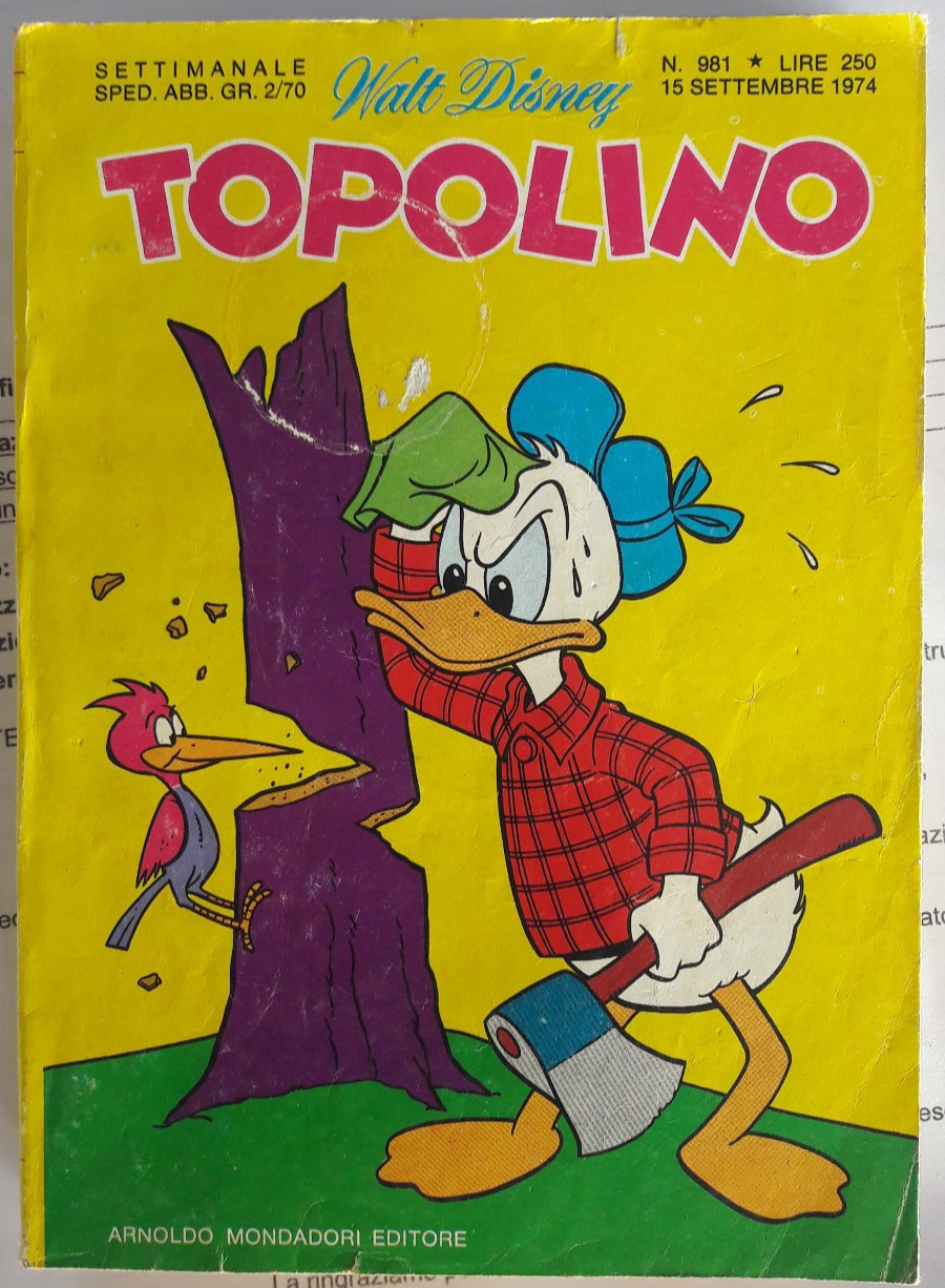 Topolino Numero 981 -  15  Settembre  1974