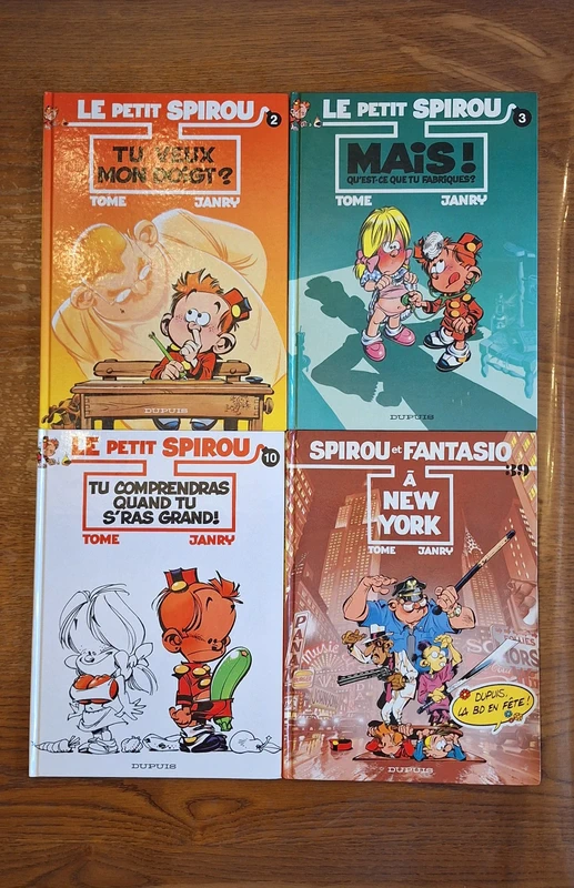 LOT 4 BD Tome & Janry | Le Petit Spirou (T2, T3, T10 EO) + Spirou à New York T39