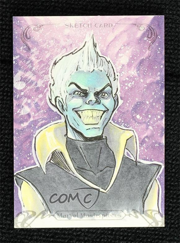 2018 Upper Deck Marvel Capolavori 1/1 Jenevieve Broomall Schizzo automatico 0gm9