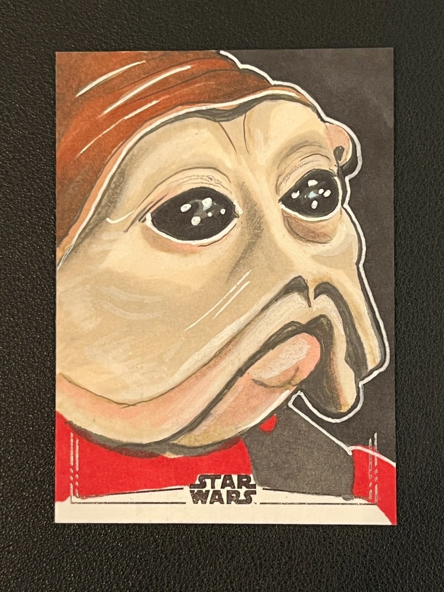 Jane Rushton 2025 Topps Star Wars Galaxy Auto Artist Sketch Card  