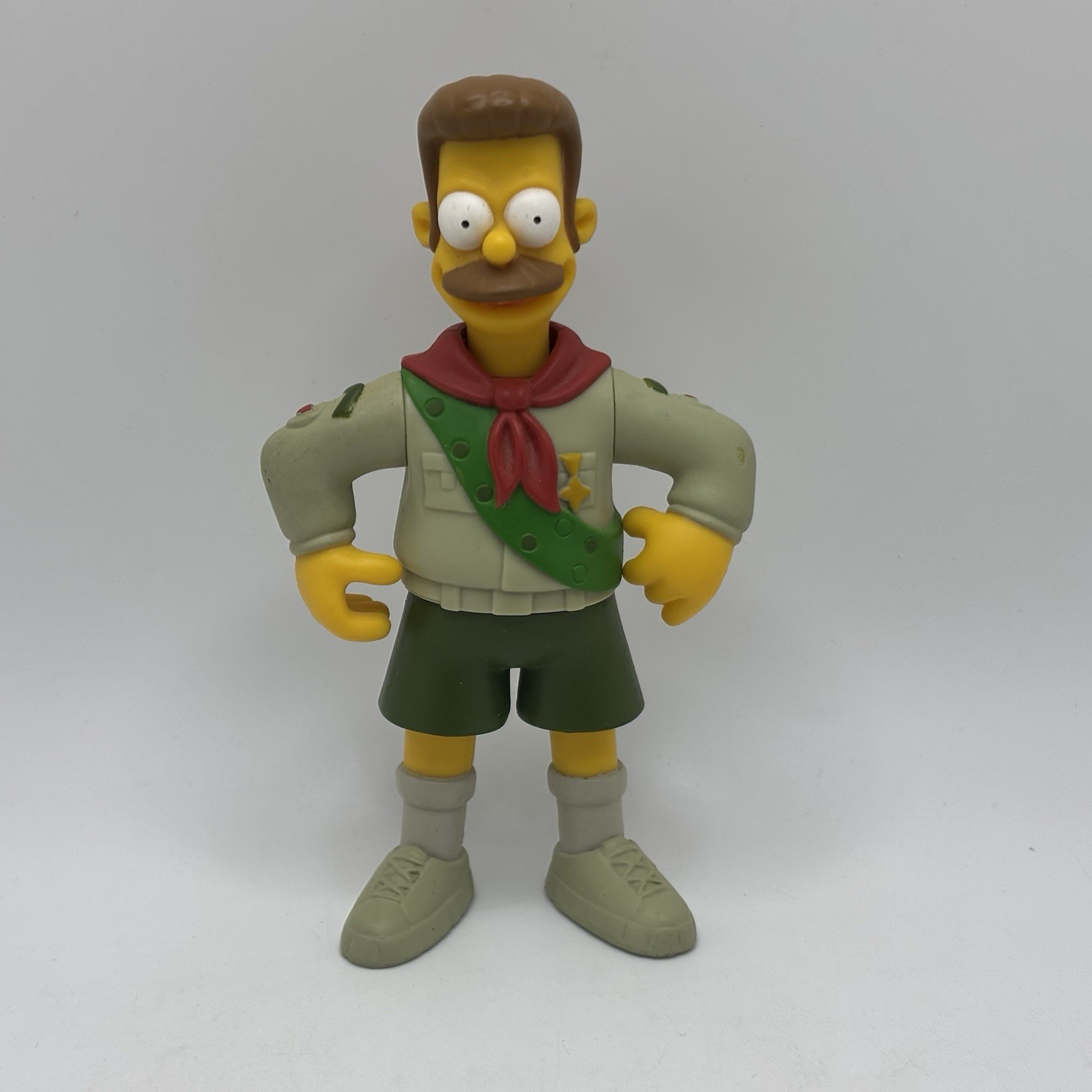 NED FLANDERS The Simpsons Scout Leader Figure Playmates Toys 2002 (Pre-Owned)