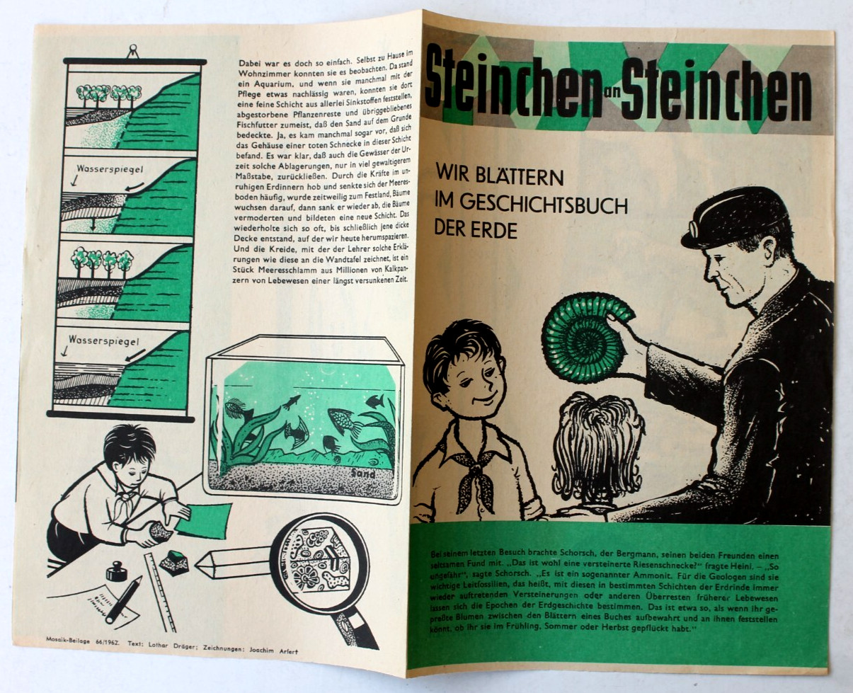 Mosaico Hannes Hegen Contorno 66 1962 Pietrine An Pietrine Geschichtsbuchdererde