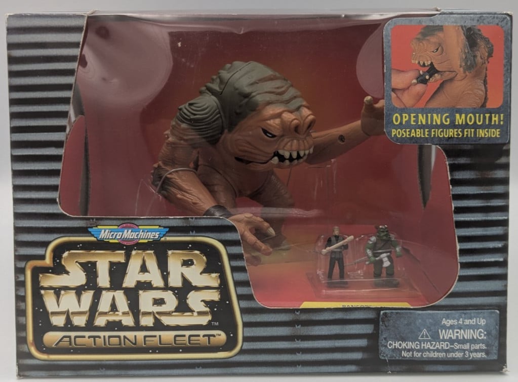 Star Wars Micro Machines Flotta d'azione Rancor Monster Luke Gamorrean Guard Galoob