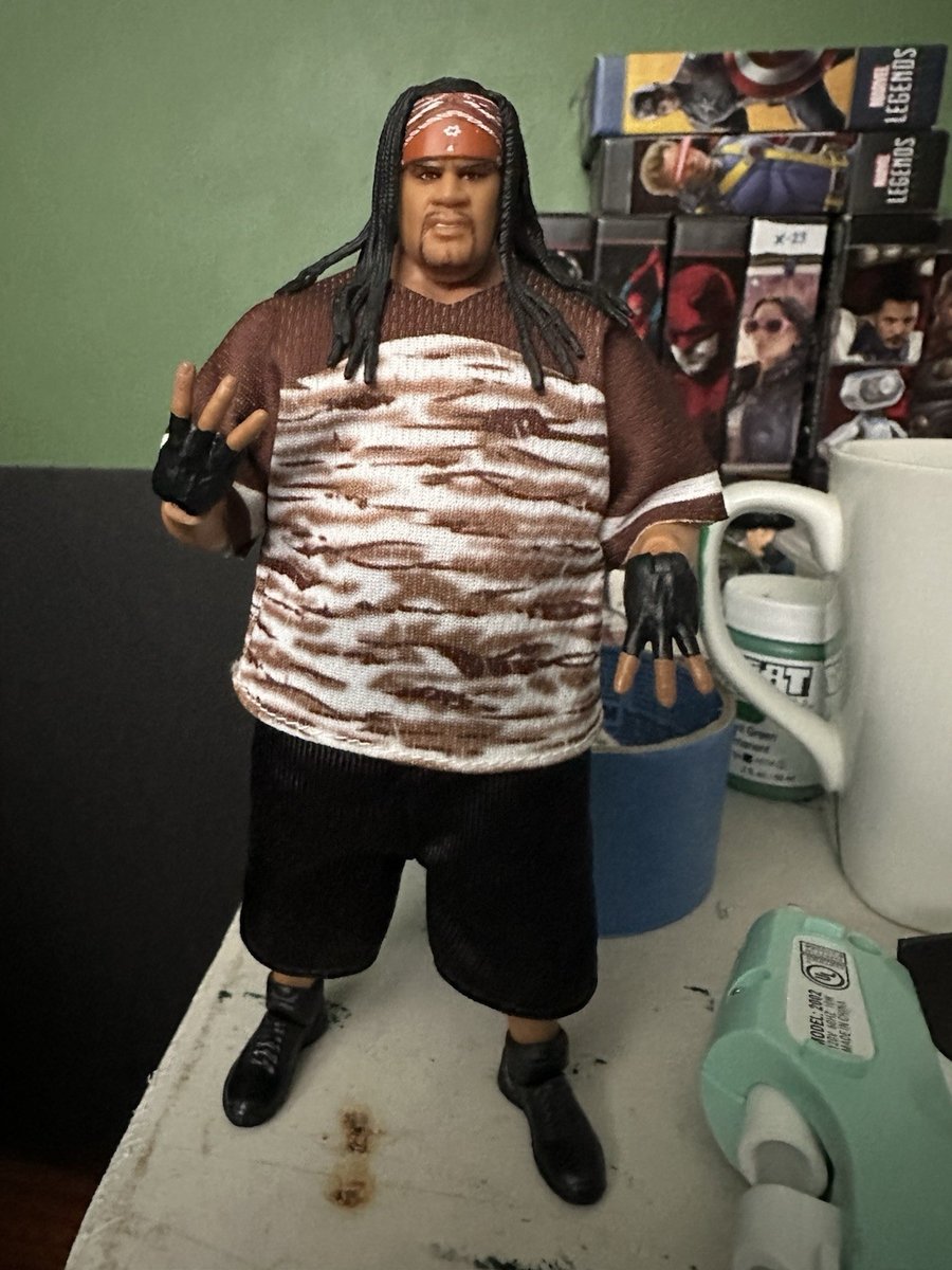 WWE Wrestling Elite Collection Legends Series 23 Jamal con pantaloncini personalizzati