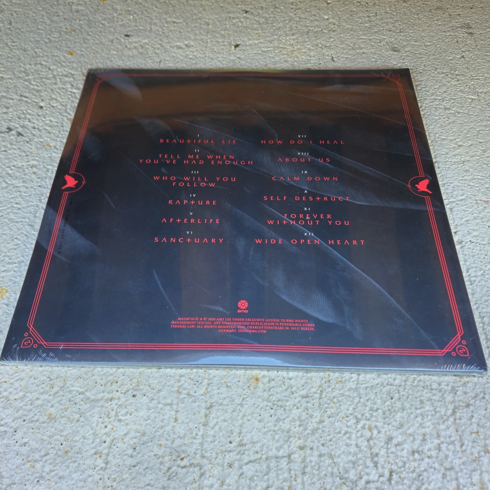 New & Sealed / Evanescence - Sanctuary - Red Smoke Vinyl Double LP Album Record