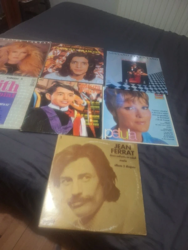 Lot disques sylvie vartan Frédéric François adriano celentano