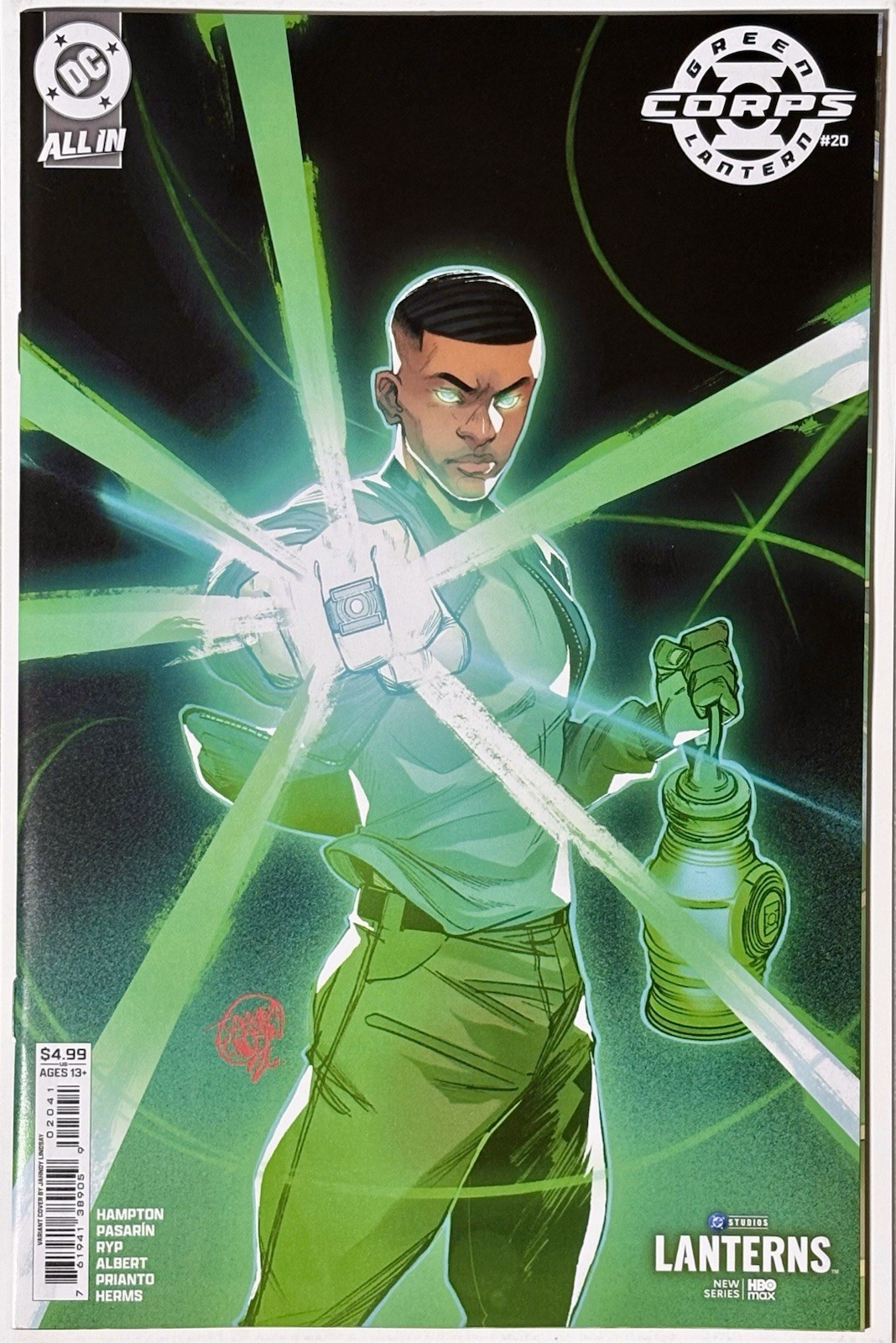 Green Lantern Corps #20 Cover D John Stewart HBO Lanterns variante show TV quasi nuovo