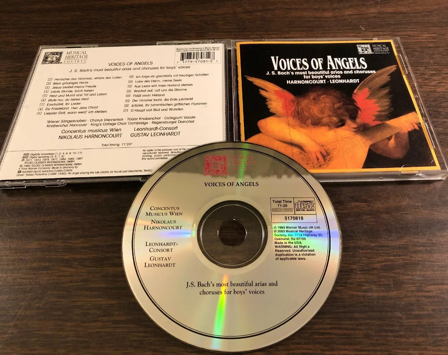 Voices Of Angels CD Bach's Arias And Choruses