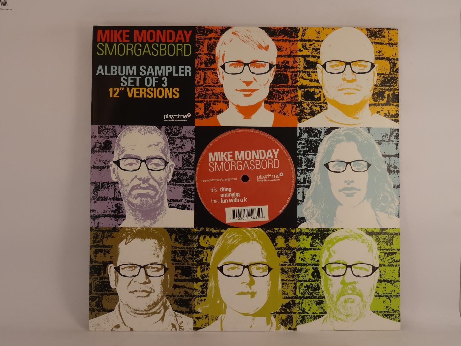 MIKE MONDAY SMORGASBORD (257) 2 Track 12" Single including Picture Sleeve PLAYTI