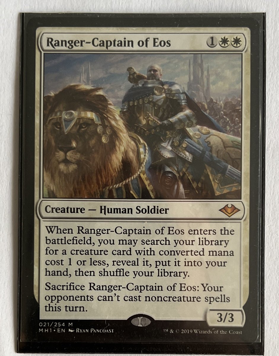Wizards of the Coast MTG Ranger-Captain of Eos MH1 021/254 Bianco 1WW 3/3