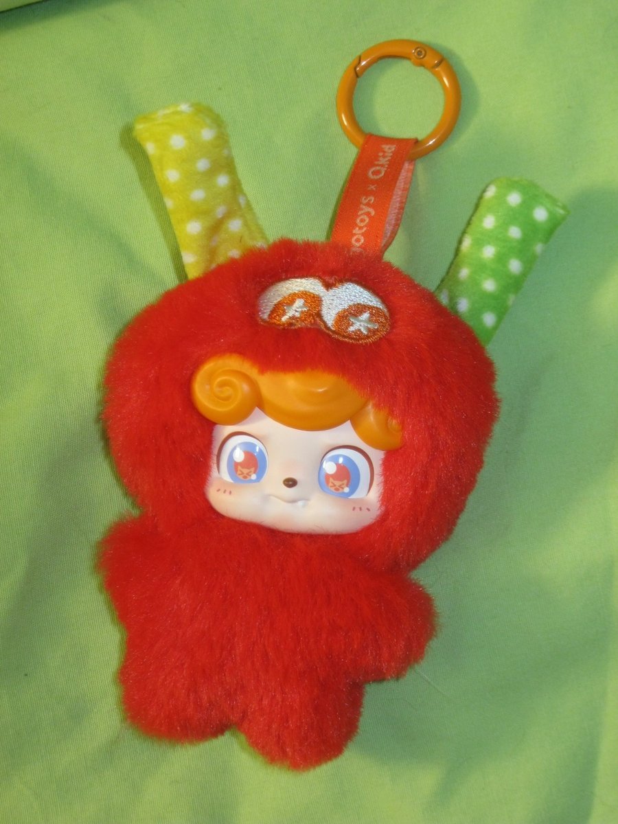 jotoys Q KID Blind Box JOYFUL Wave Club Mini 4" ROSSO PELUCHE ciondolo portachiavi