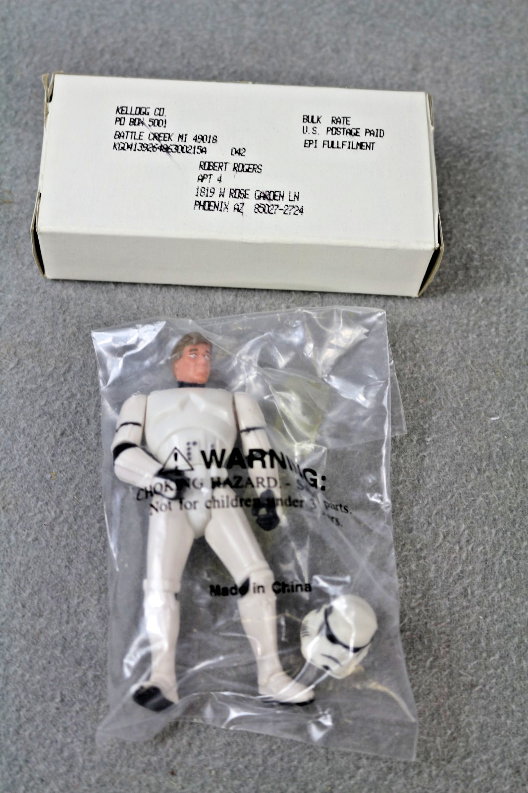 Figurina Vintage Star Wars Han Sols Strom Trooper Desuise 1985 Kellogg Mil Away