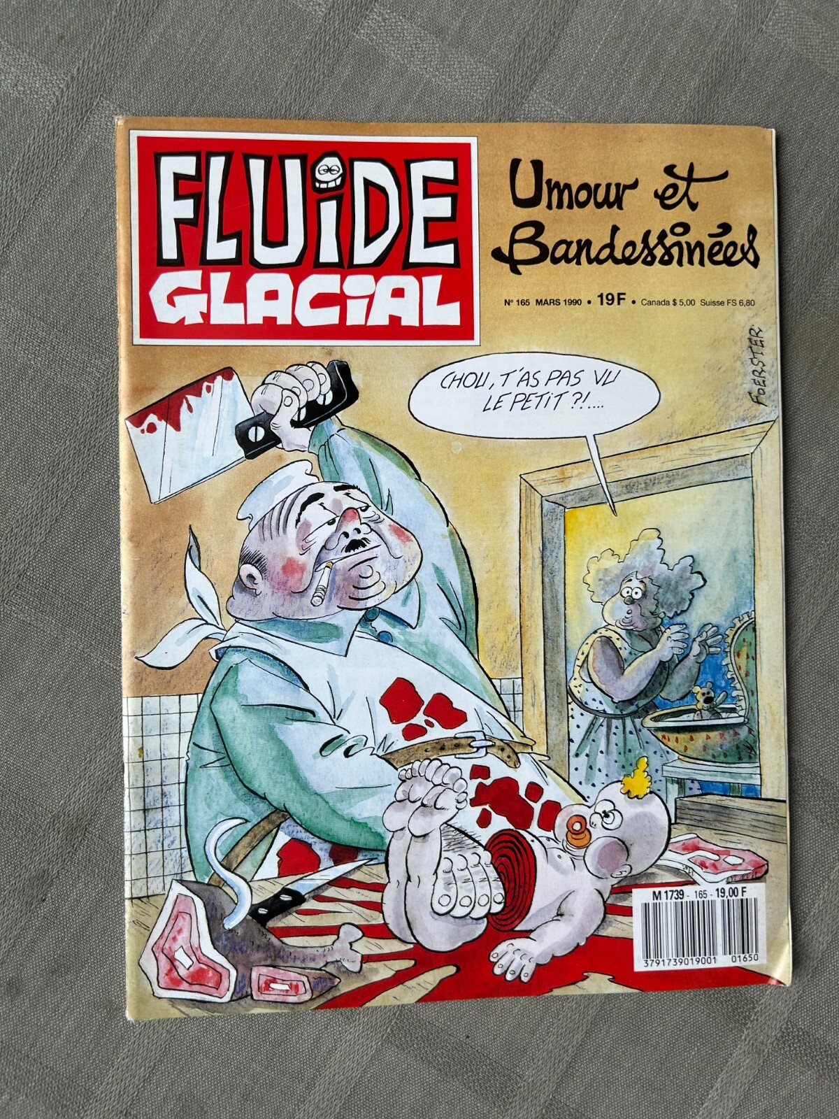 FLUIDE GLACIAL N°165 MARS 1990 EN BON ÉTAT