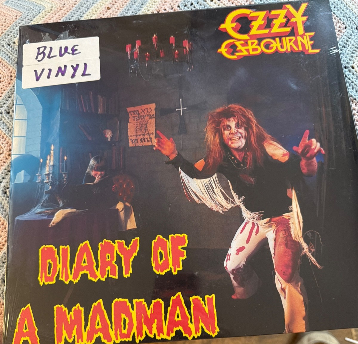 Ozzy Osbourne Diary of a Madman blue colored vinyl new sealed Lp Record