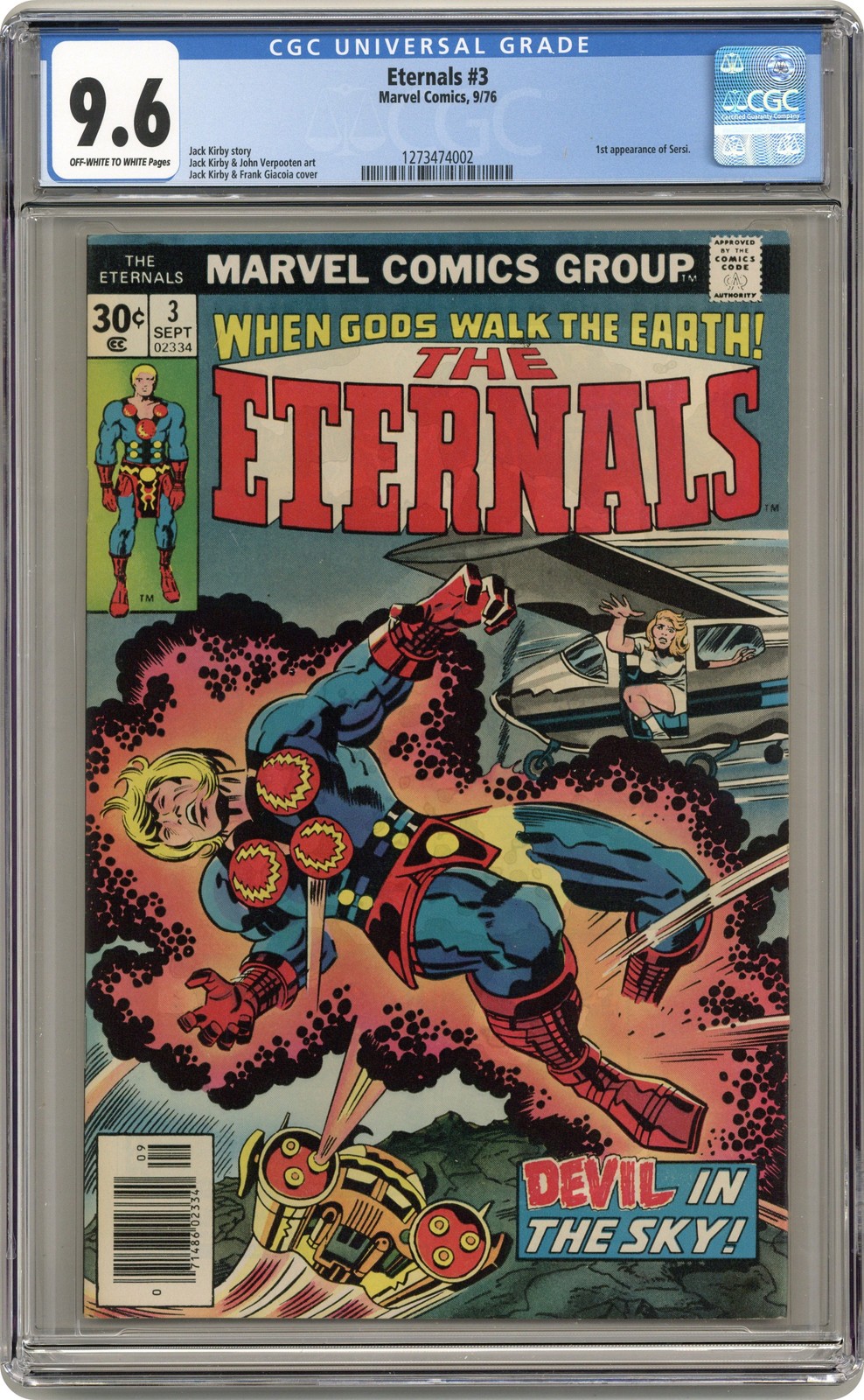 Eternals #3 CGC 9.6 1976 1273474002