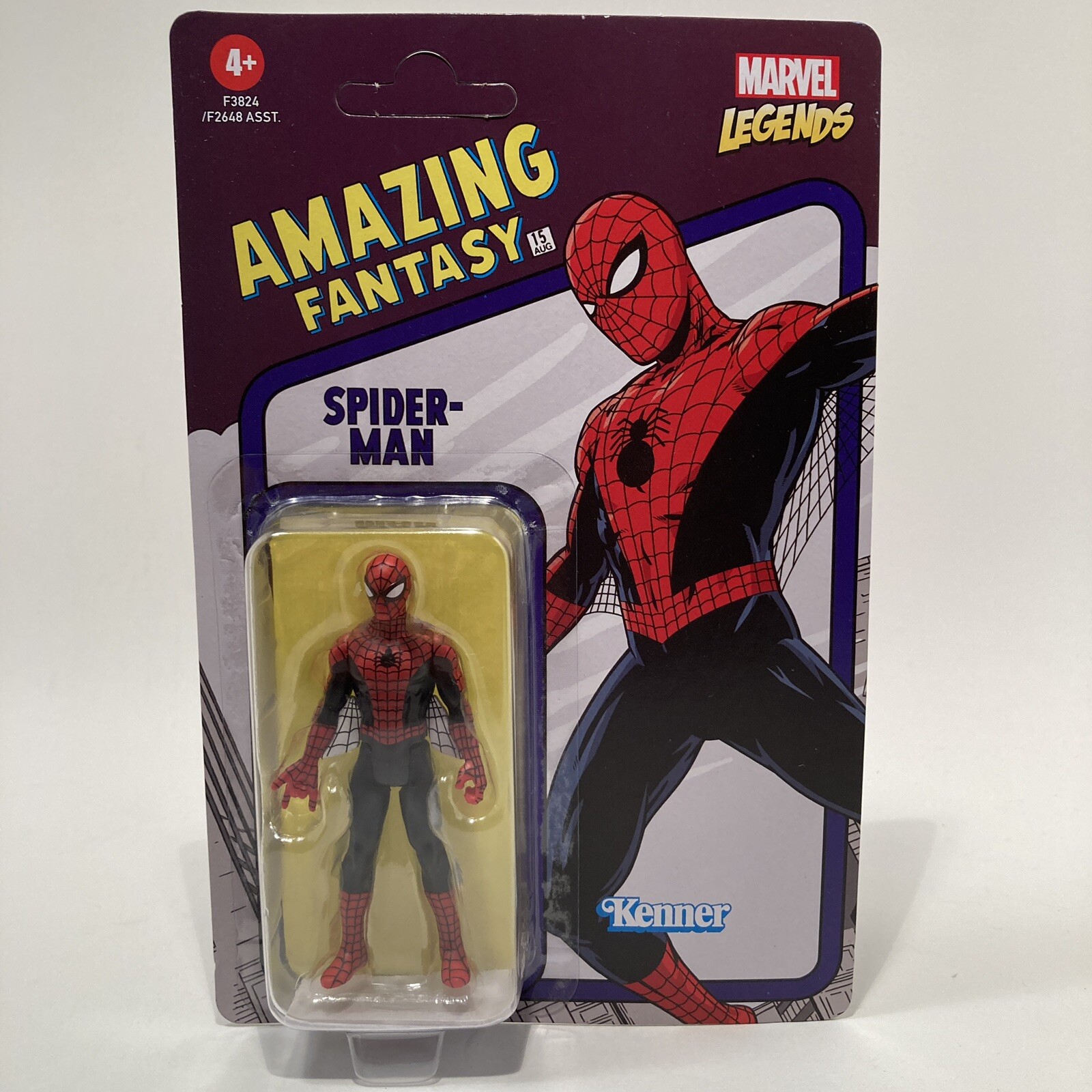 MARVEL LEGENDS SPIDER-MAN AMAZING FANTASY RETRO 3.75 IN. ACTION FIGURE   (MOC)