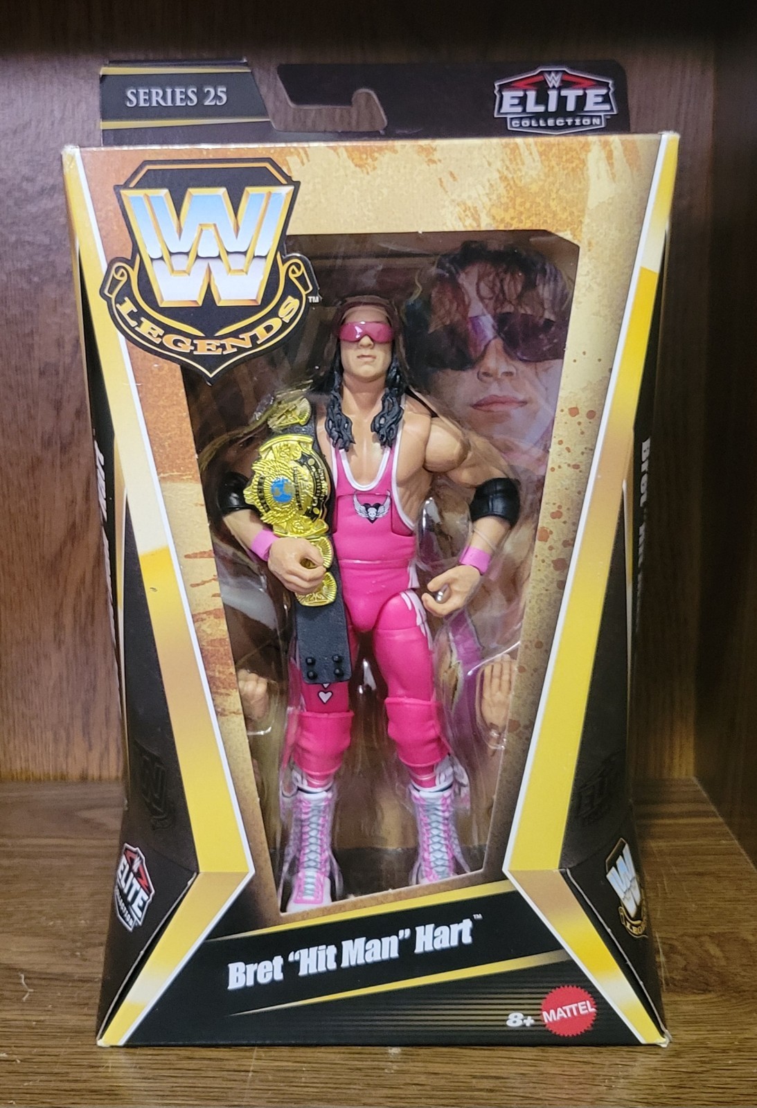 Esclusivo bersaglio WWE Bret "Hitman" Hart Elite Legends Series 25 
