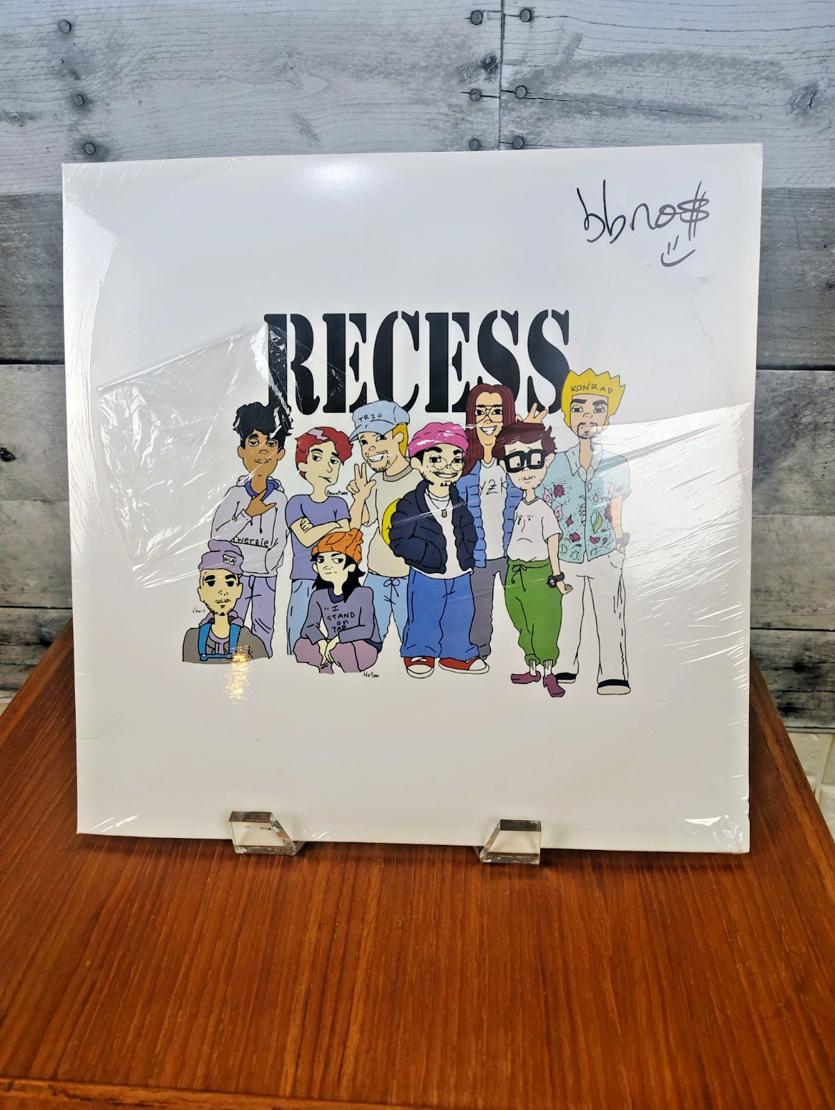 BBNO$ BBNOS Recess LP Record Signed Sealed--Schools Out No Parents