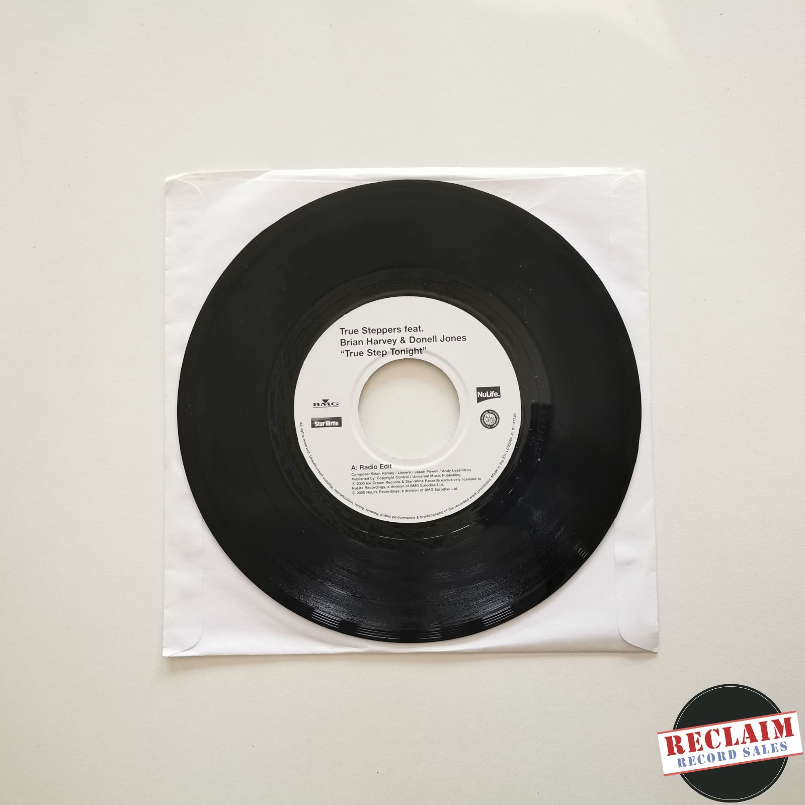 true steppers feat brian harvey & donell jones - true step tonight 7" record VG