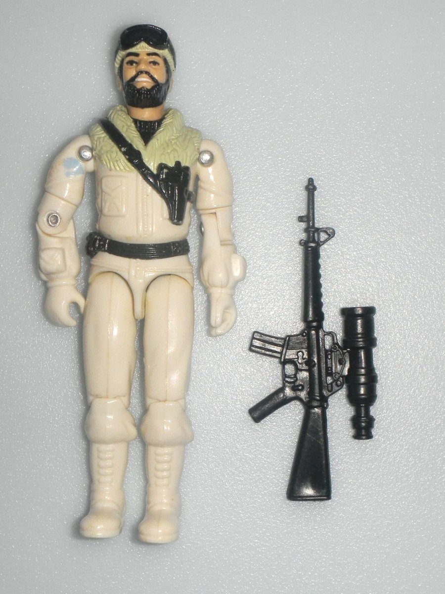 Frostbite & Gun G.I. 1985 vintage Lotto figurine GI Joe v1 100% complete 3,75 ARAH