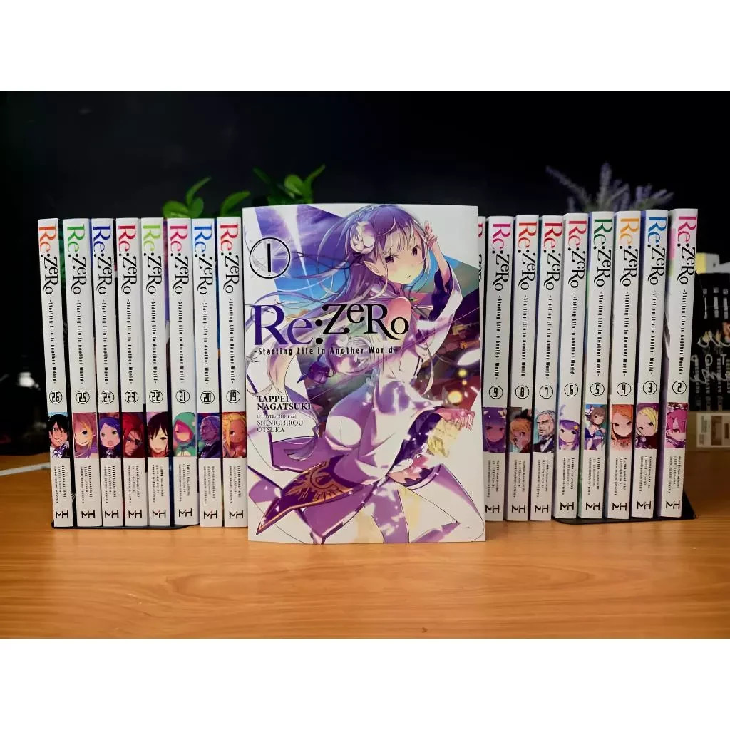 Rezero: Starting Life In Another World Light Novel Volume 1-28 Versione Inglese