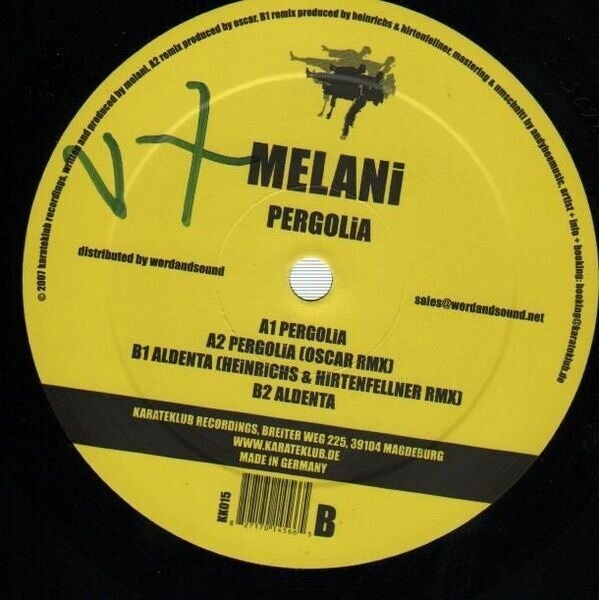 Melani Pergolia Vinile Single 12" Karateklub 45 giri EP Maxi EX