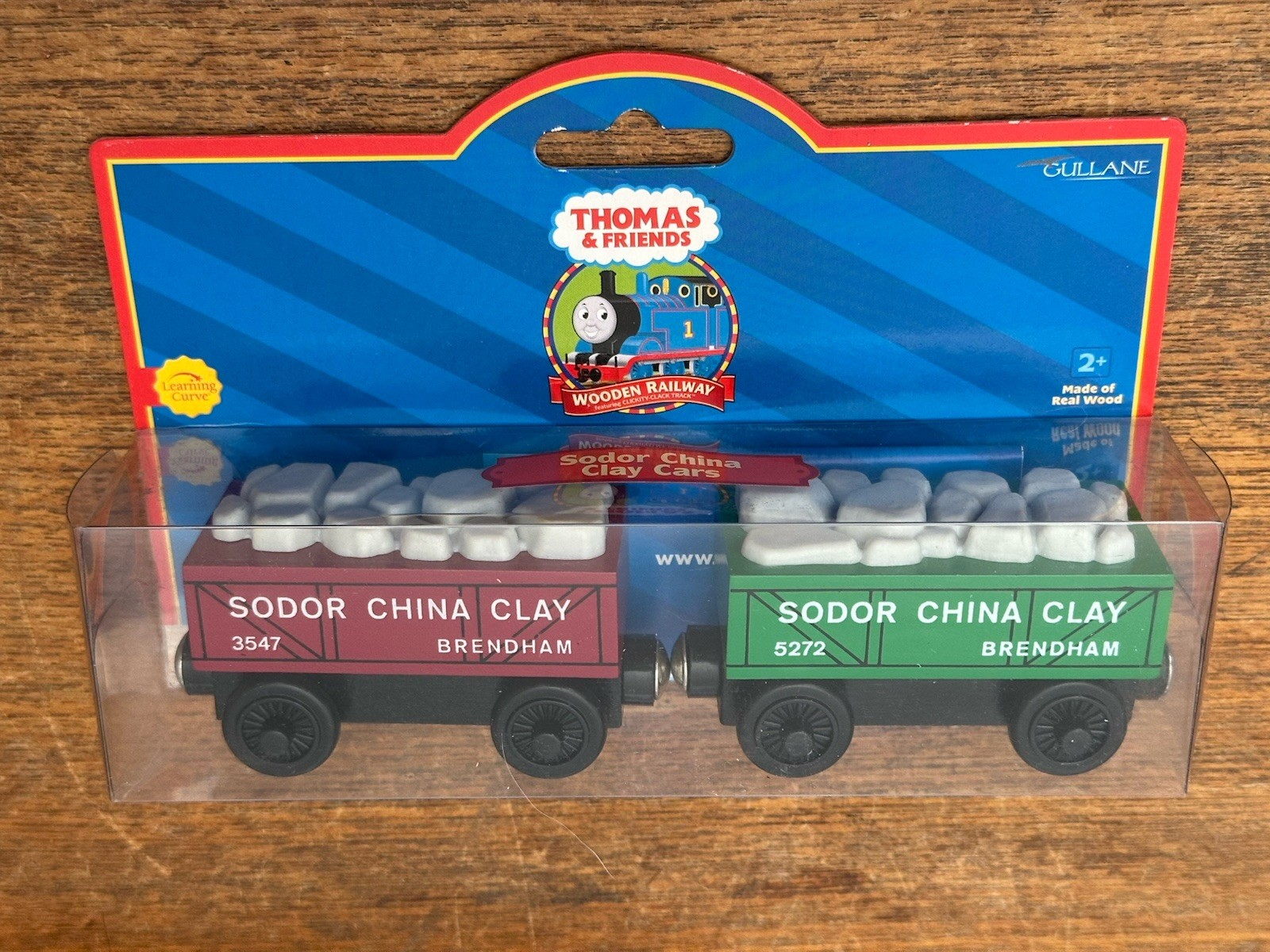 2001 Learning Curve Wooden Thomas Train Sodor China Clay Cars! New
