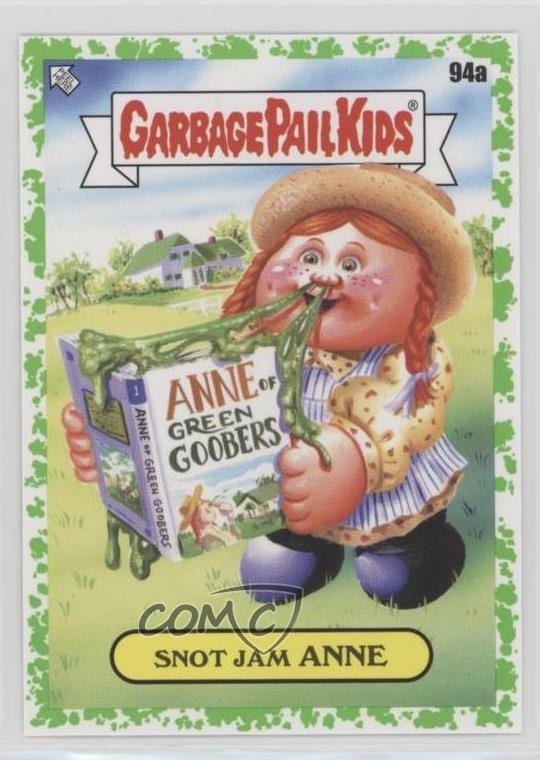 2022 Topps Spazzatura Secchio Bambini Libro Vermi Serie 1 Booger Verde NON JAM ANNE d8k