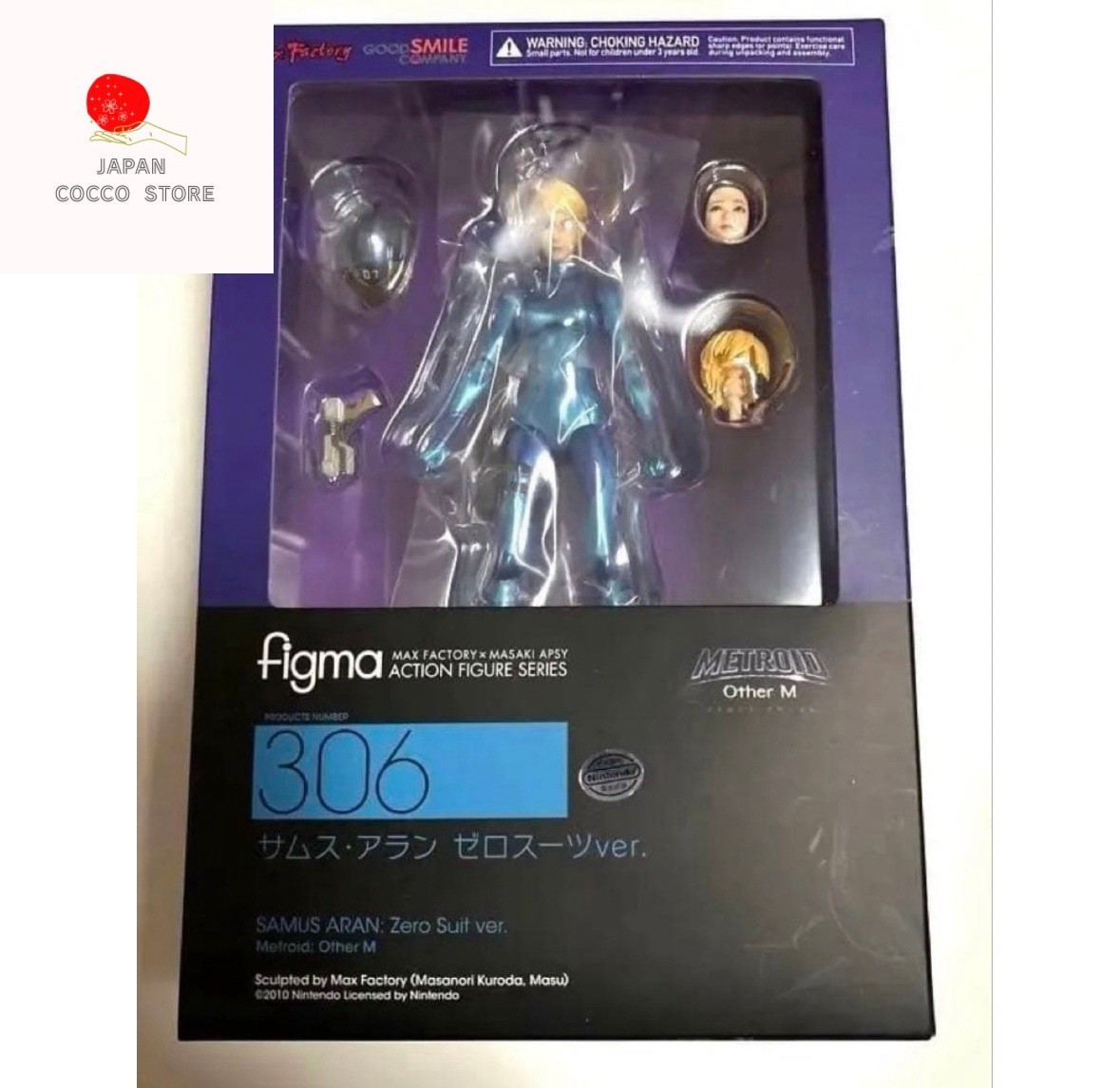 figma 306 Metroid Other M Samus Aran Zero Suit Ver. Max Factory NUOVO